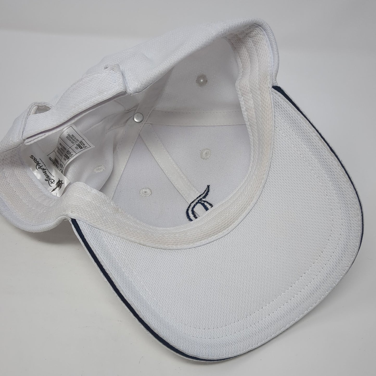 Letter D Strapback Hat White One Size Adjustable Embroidered Disney