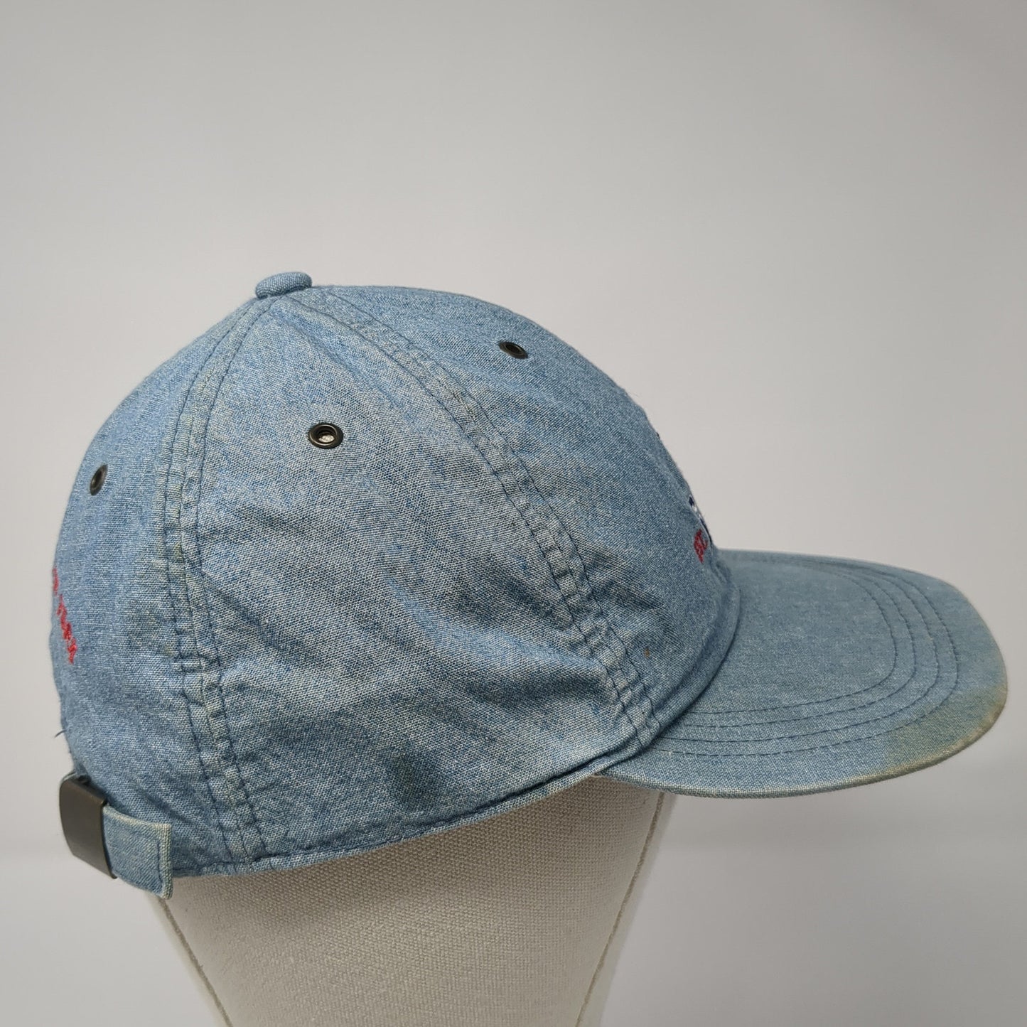 GAP 1969 USA Flag Slideback Hat Blue One Size Adjustable Embroidered