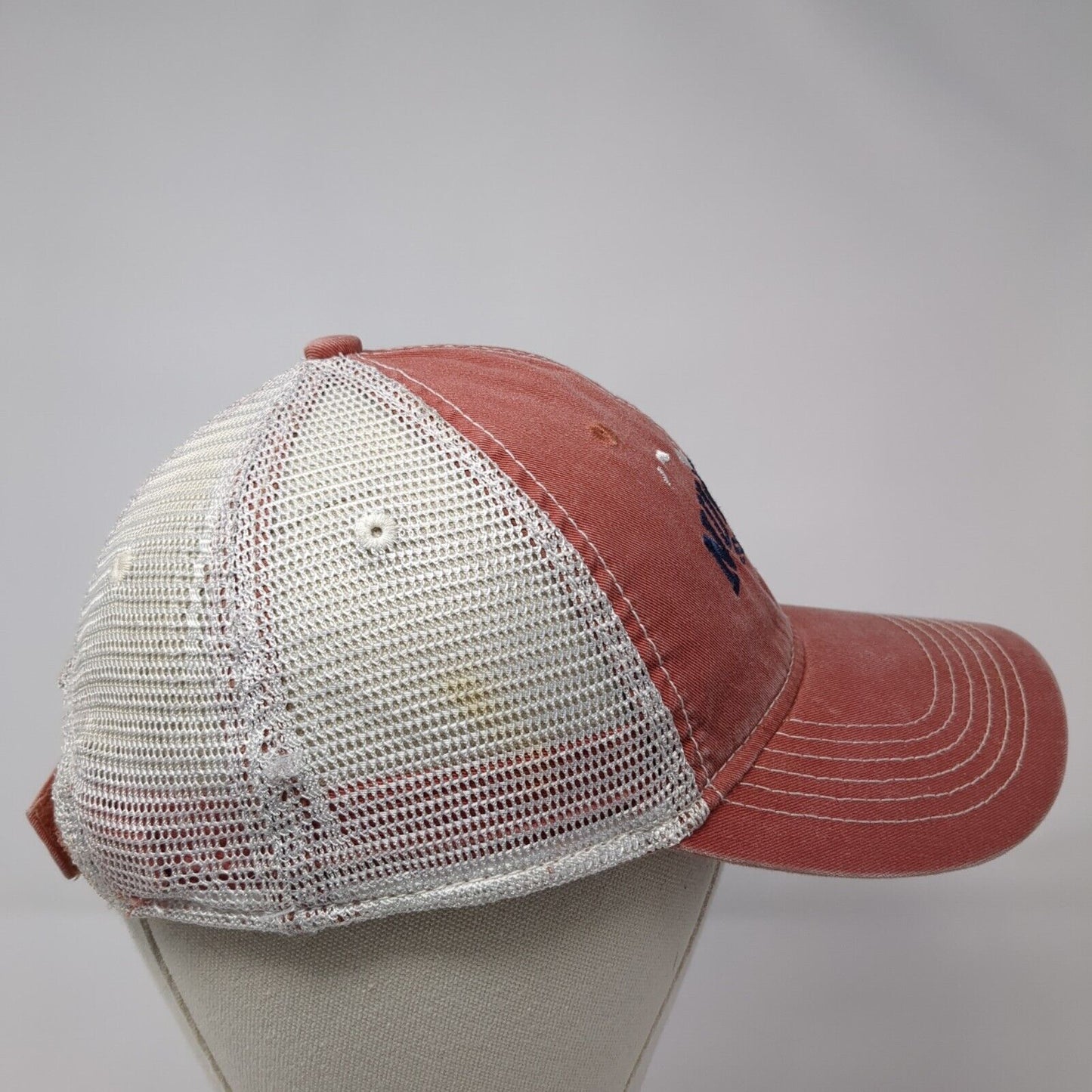 Nukumoi Surf Co. Kauia Strapback Trucker Hat Red OS Adjustable Extreme Fit Ahead