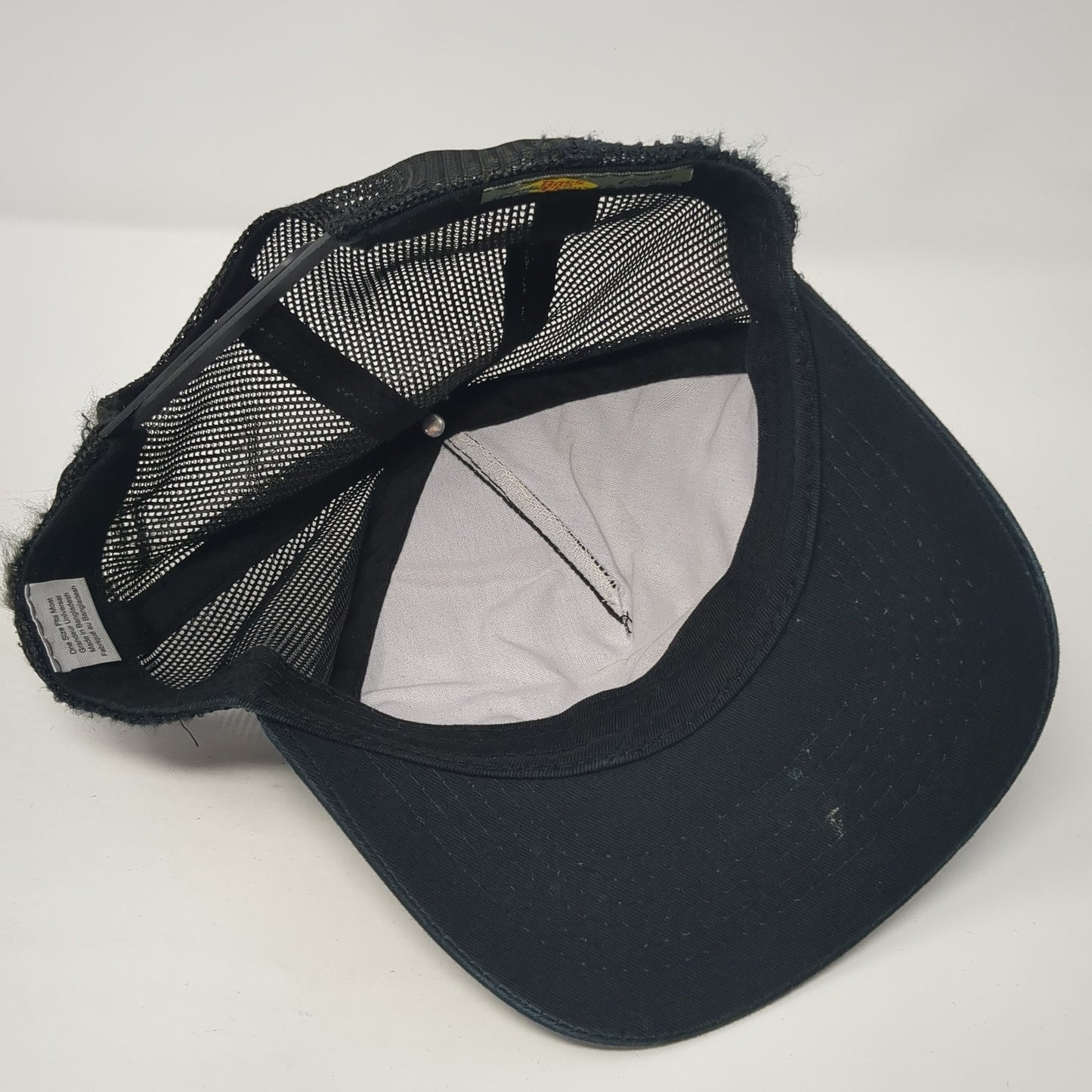Cabela's Snapback Trucker Hat Black One Size Adjustable Mesh Back Bass Pro Shops