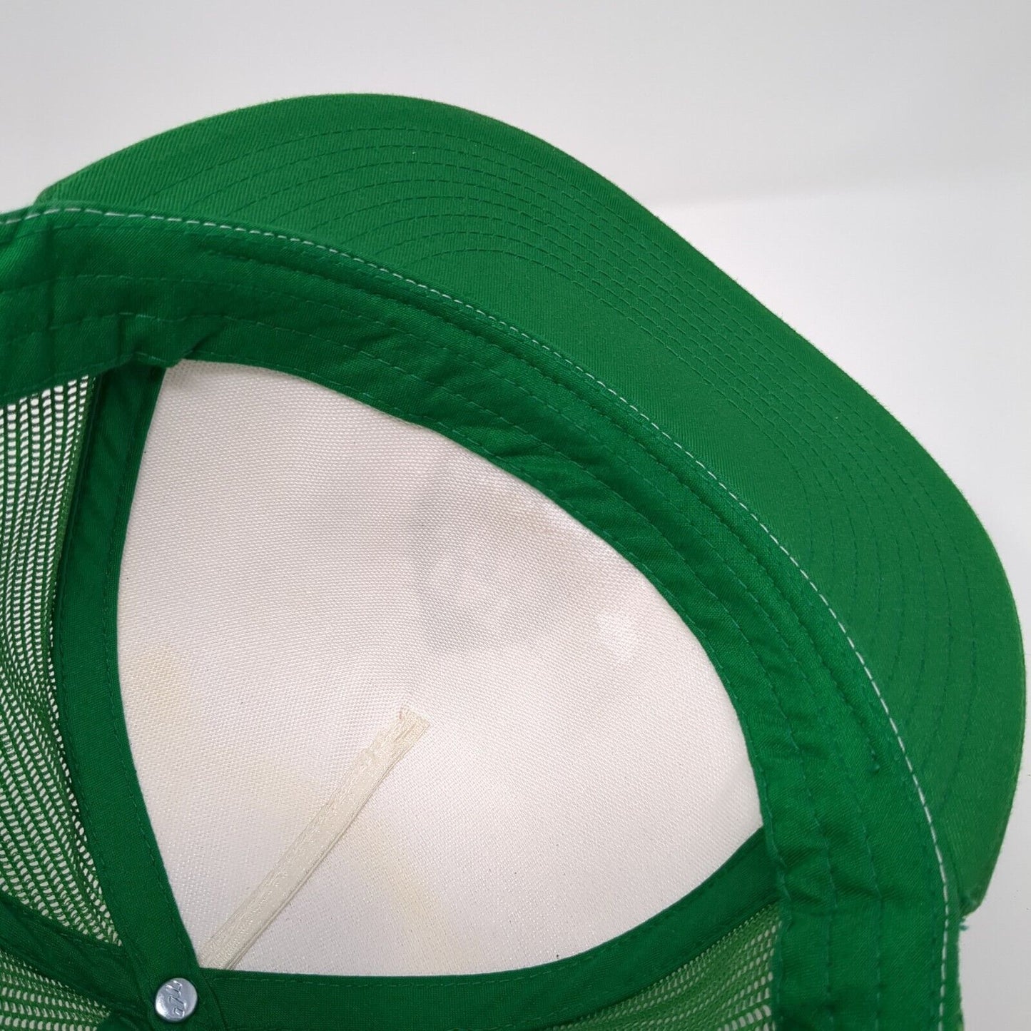 Fat Leaf Water Snapback Mesh Back Trucker Hat Green OSFA Yupoong