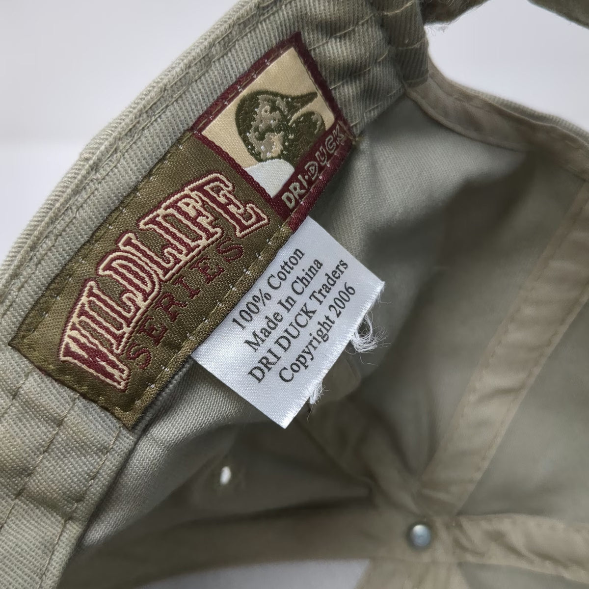 DRI DUCK Baseball Cap Beige One Size Wildlife Series Eagle Embroidery Idaho Hat