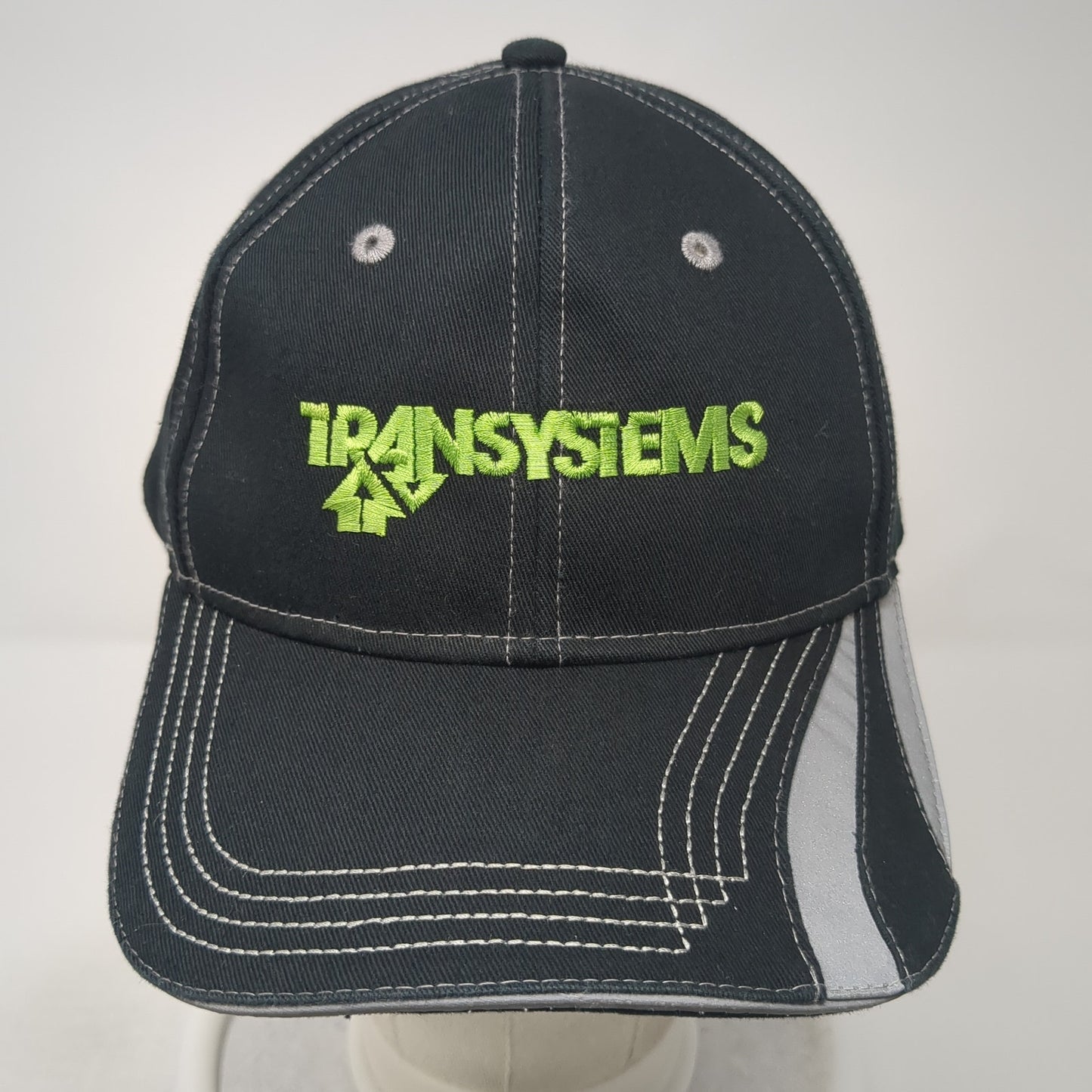 Transystems Strapback Baseball Cap Black OS Adjustable Embroidered Cap America