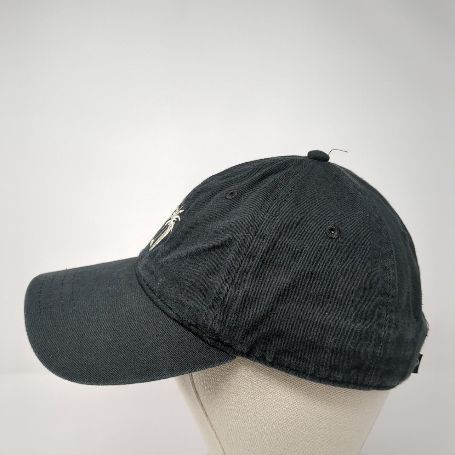 Palm Tree Slideback Hat Black One Size Adjustable Embroidered Jet Set Surf Shop
