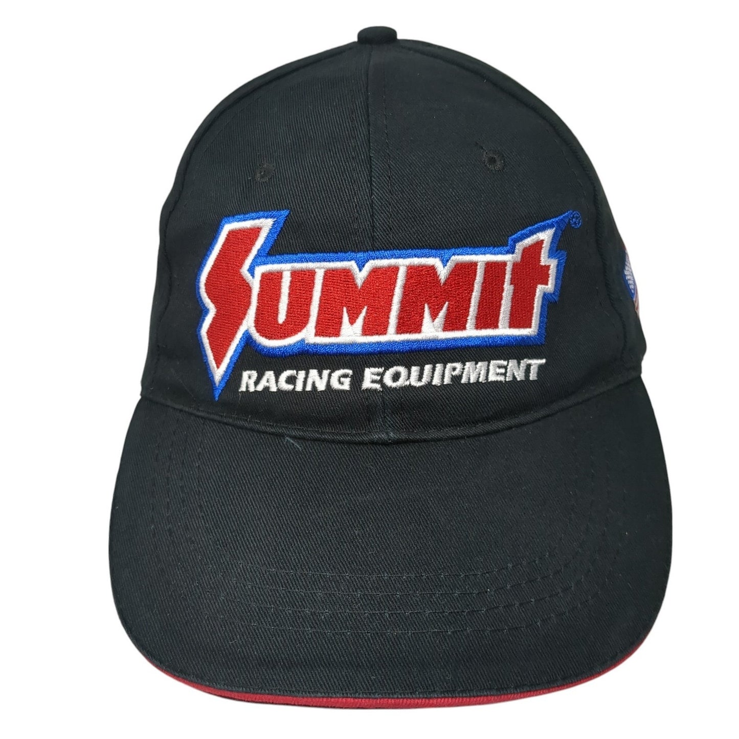 Summit Racing Equipment Strapback Hat Black One Size Adjustable Outdoor