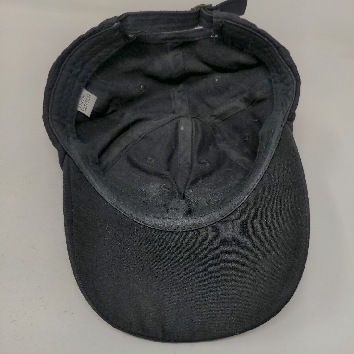 Angel Wings Slideback Hat Black One Size Adjustable Bling Rhinestone 6 Panel