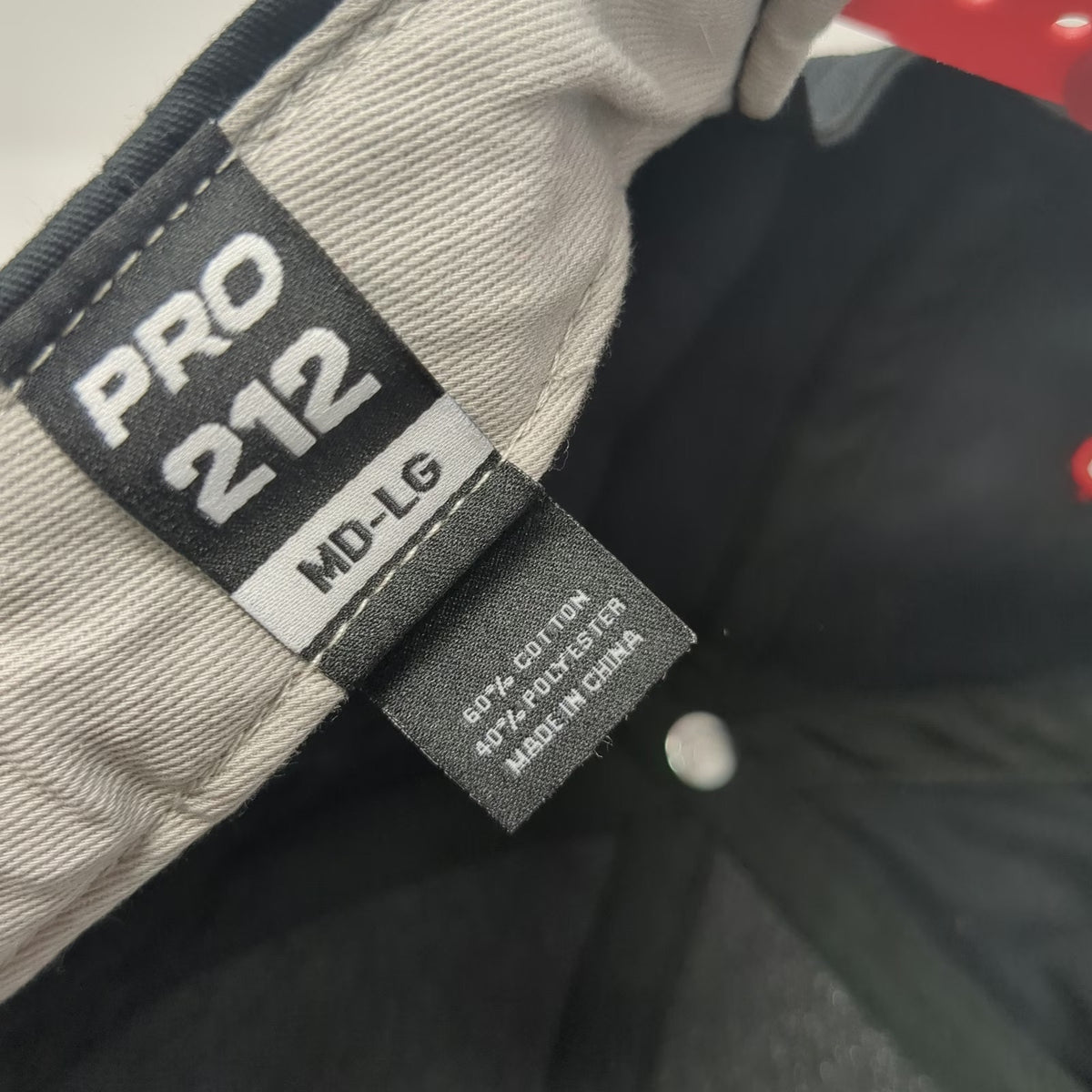 Richardson Snapback Hat Black Red Size L Gem Meat Packing Co Business Logo