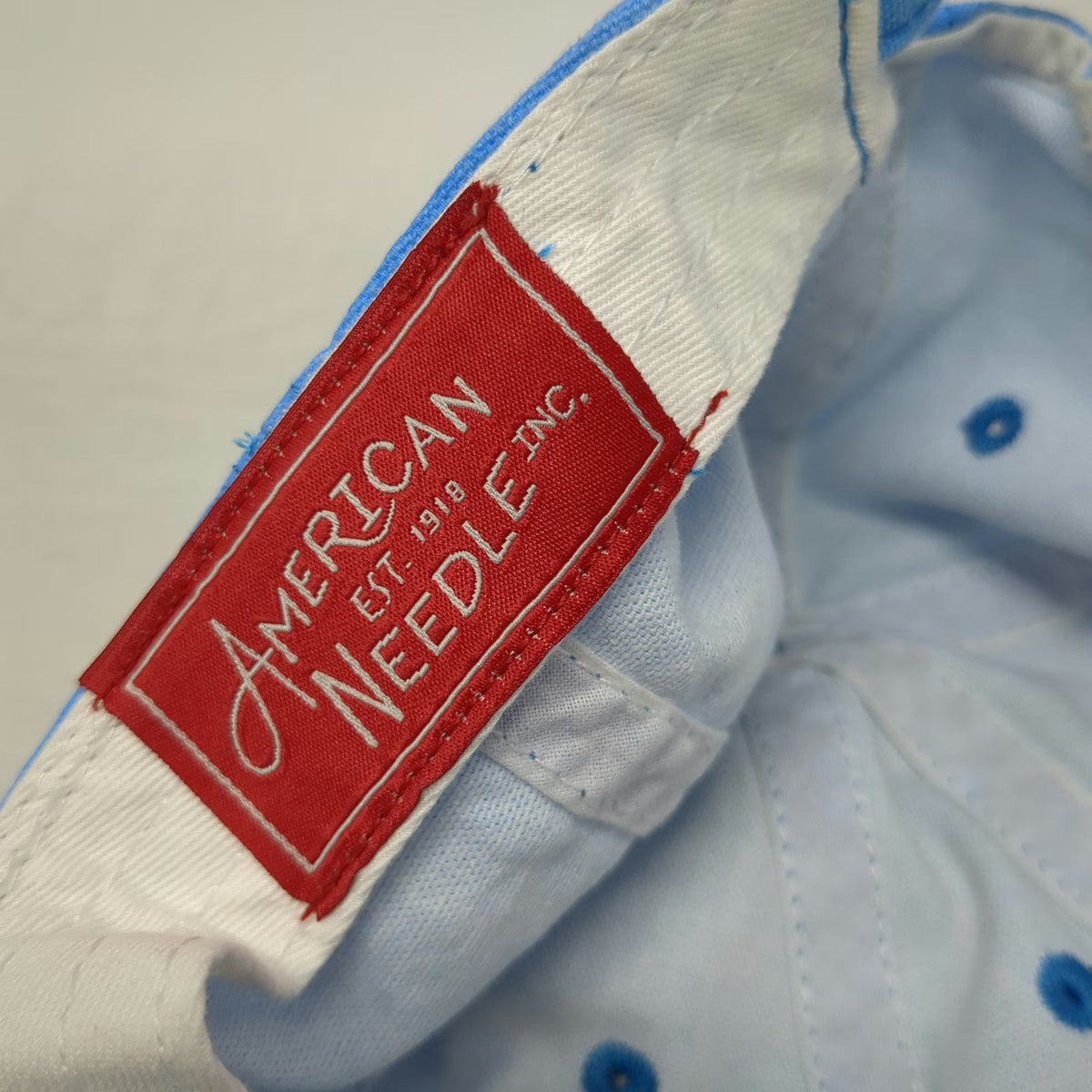 American Needle Baseball Cap Blue One Size US Open NYC Slideback Cotton Hat