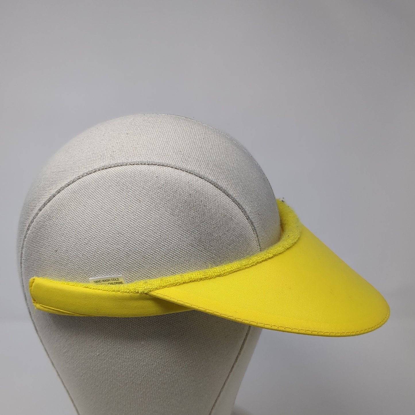 Unbranded Sun Visor Golf Hat Yellow One Size Adjustable Clip Wide Brim Blank