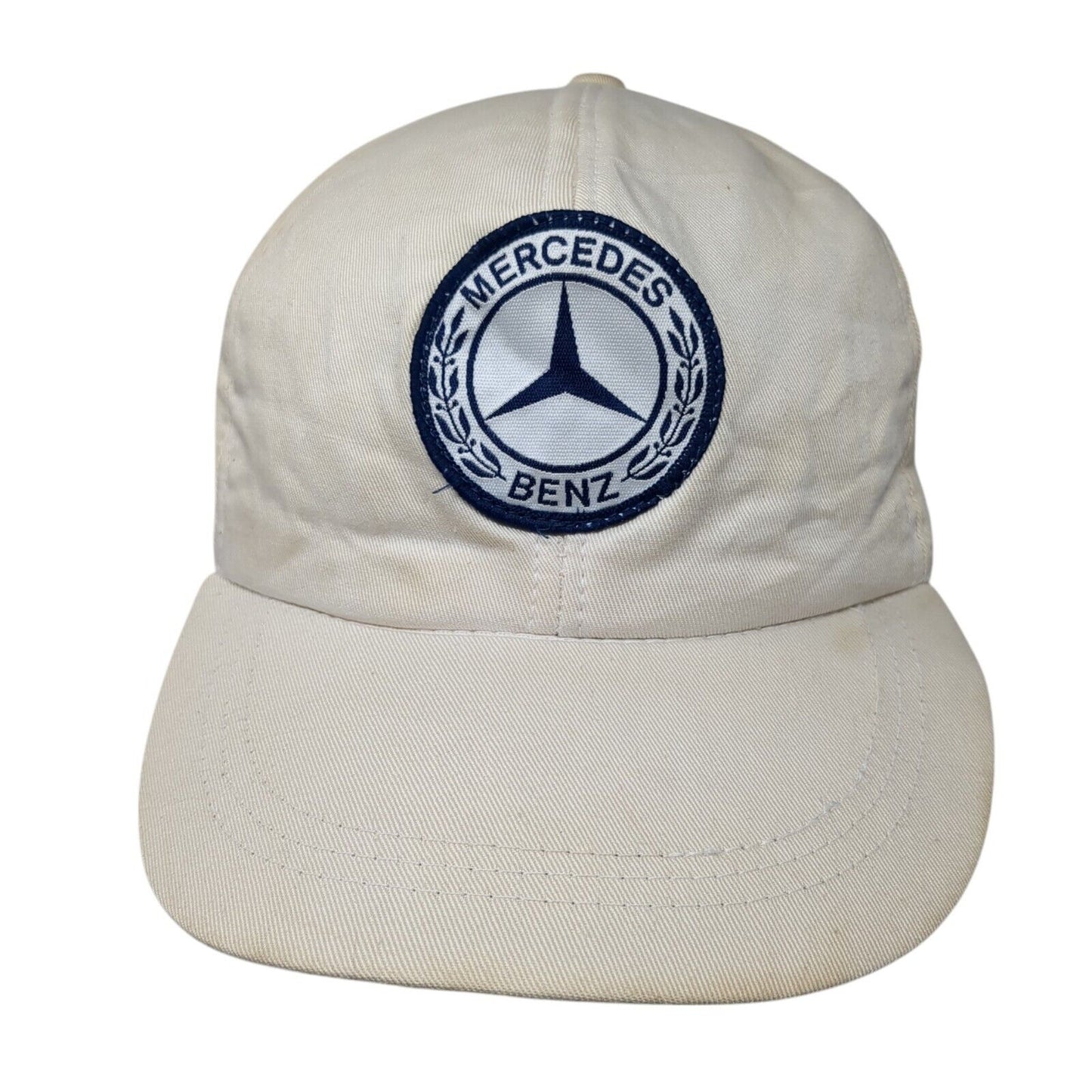 Mercedes Benz Patch Strapback Hat White One Size Adjustable 6 Panel