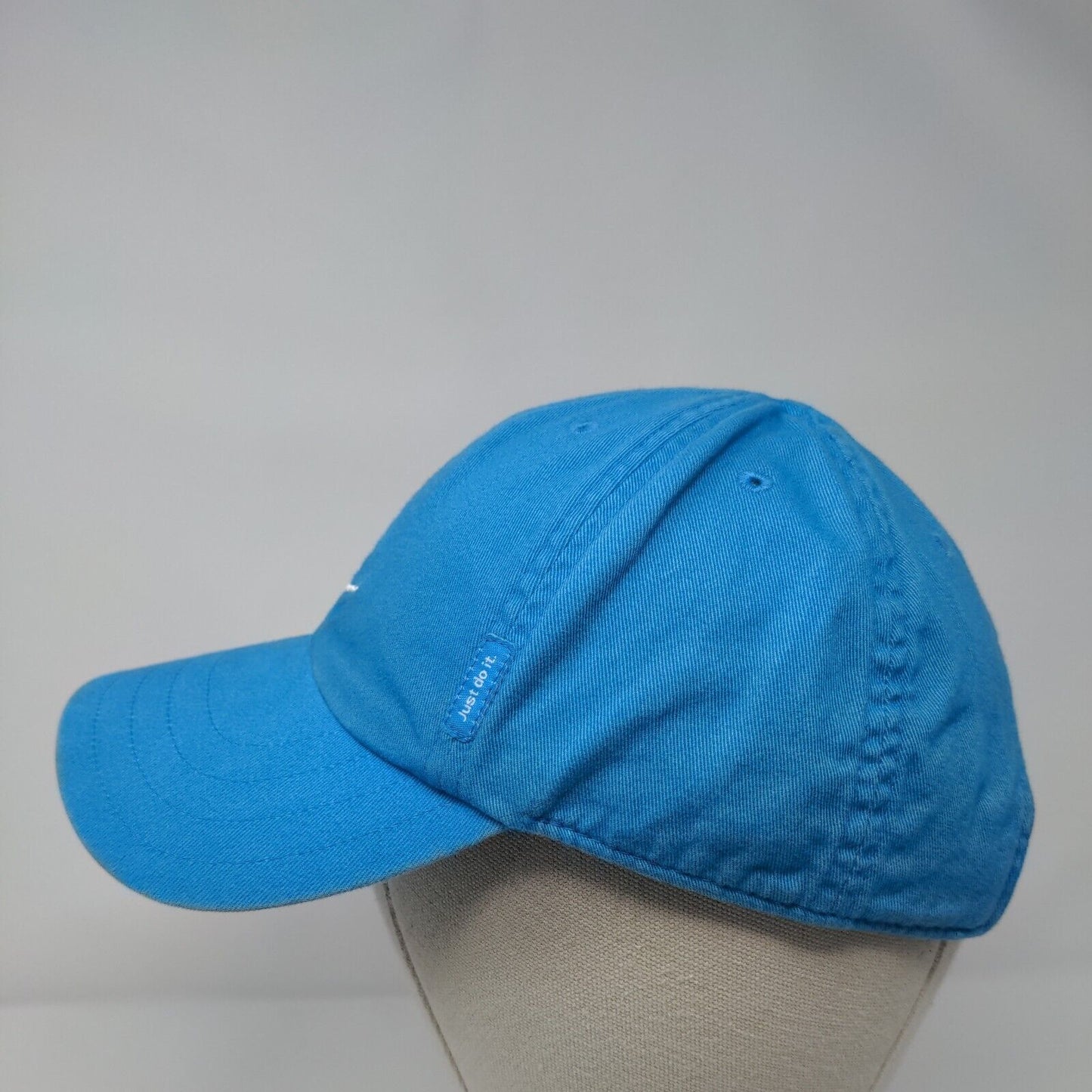 Nike Swoosh Slideback Hat Blue OSFA Adjustable Embroidered Just Do It