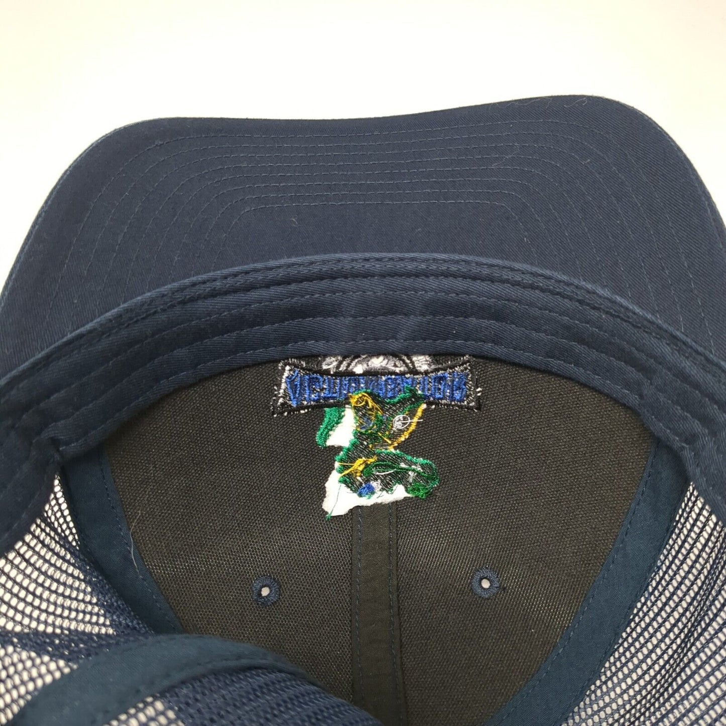Action Gator Tire And Auto Repair Snapback Trucker Hat Blue One Size