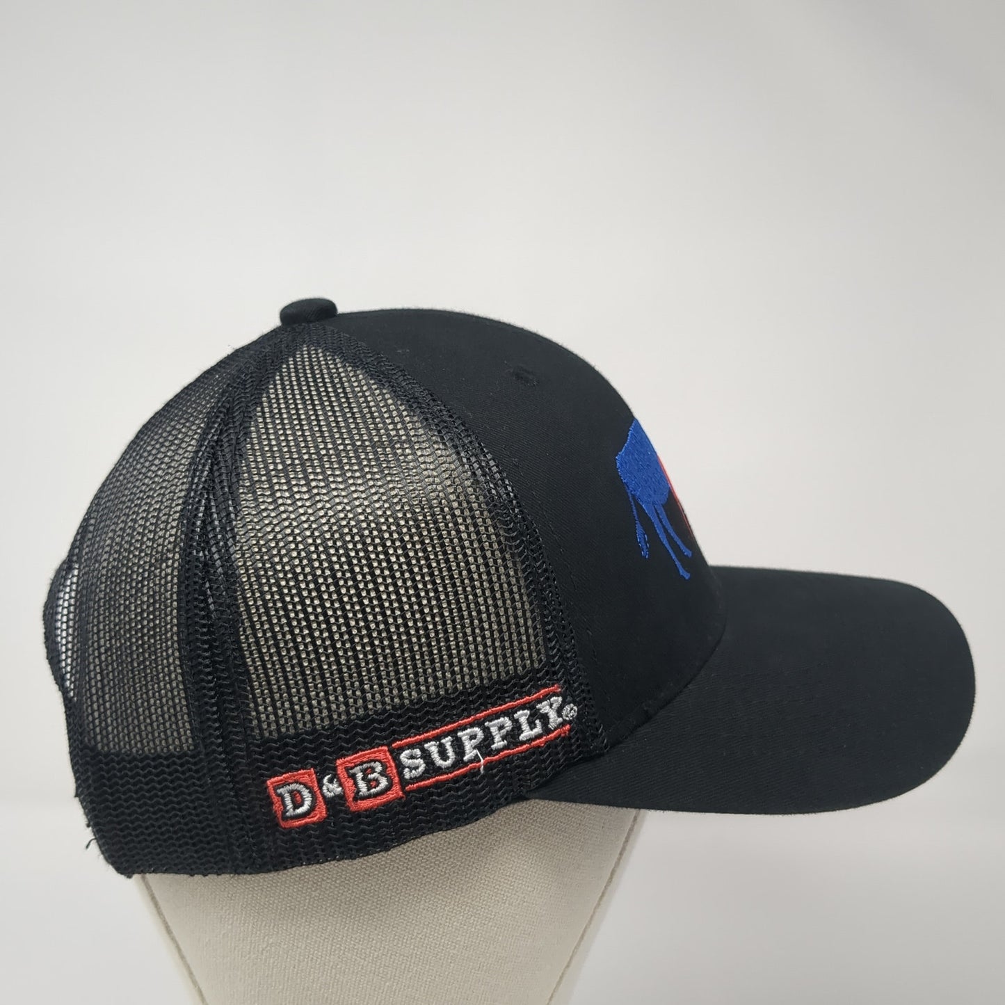 Animals D&B Supply Sunglo Snapback Trucker Hat Black One Size Mesh Back