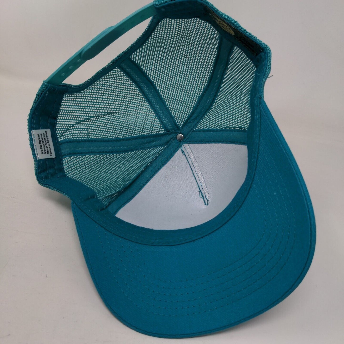 Bass Pro Shops Snapback Trucker Hat Blue OSFM Gone Fishing Mesh Back