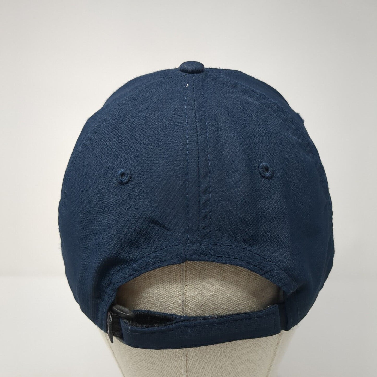 AJGA Strapback Hat Blue One Size Solid Adjustable Embroidered Imperial