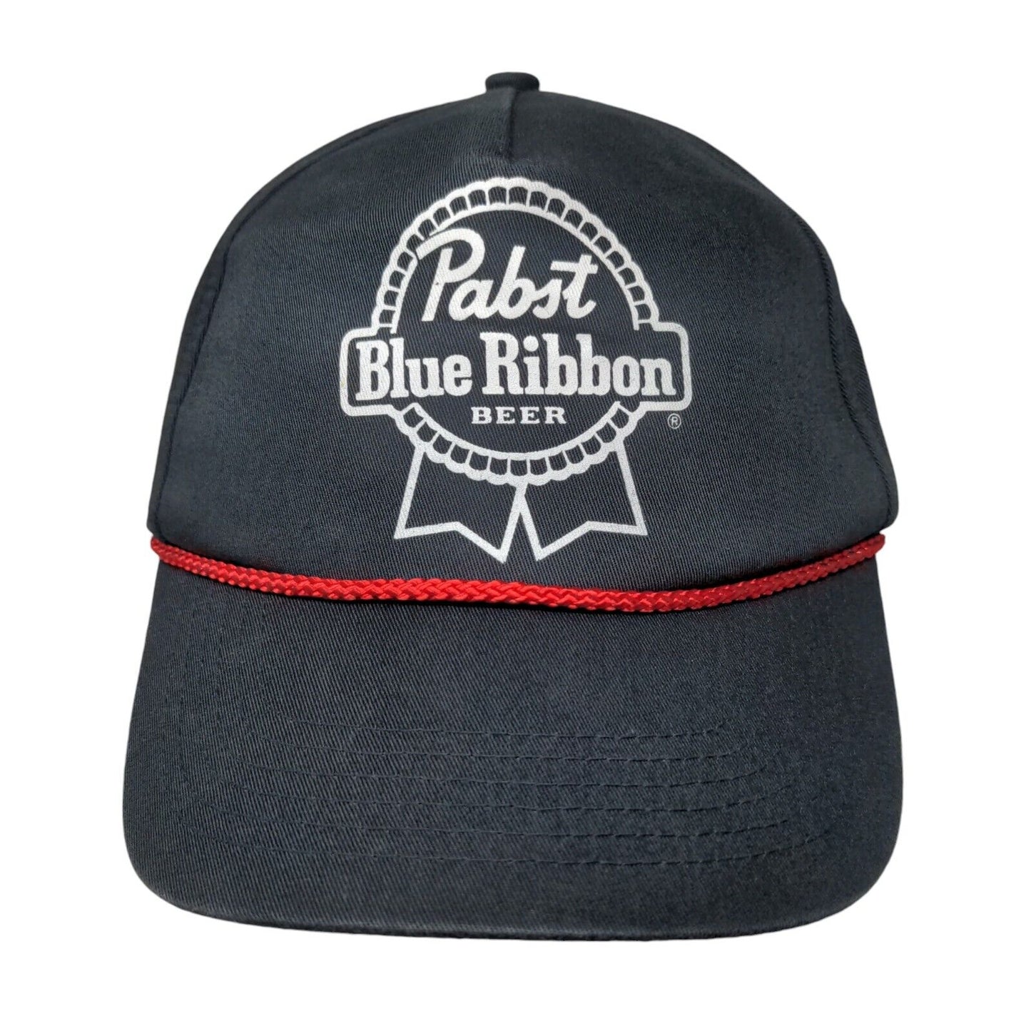 Pabst Blue Ribbon Beer Snapback Rope Hat Blue OSFM Solid Outdoor Cap