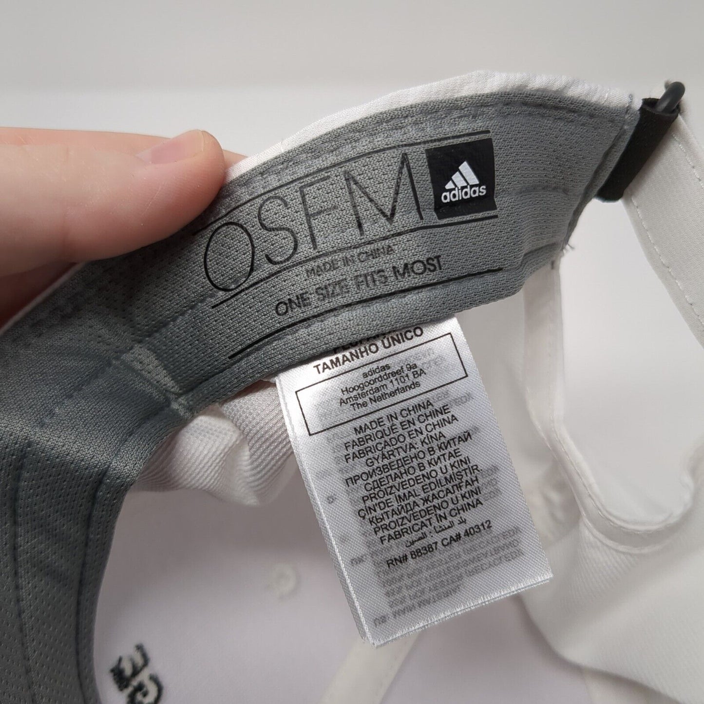 Pure Storage Strapback Hat White One Size Adjustable Embroidered Adidas