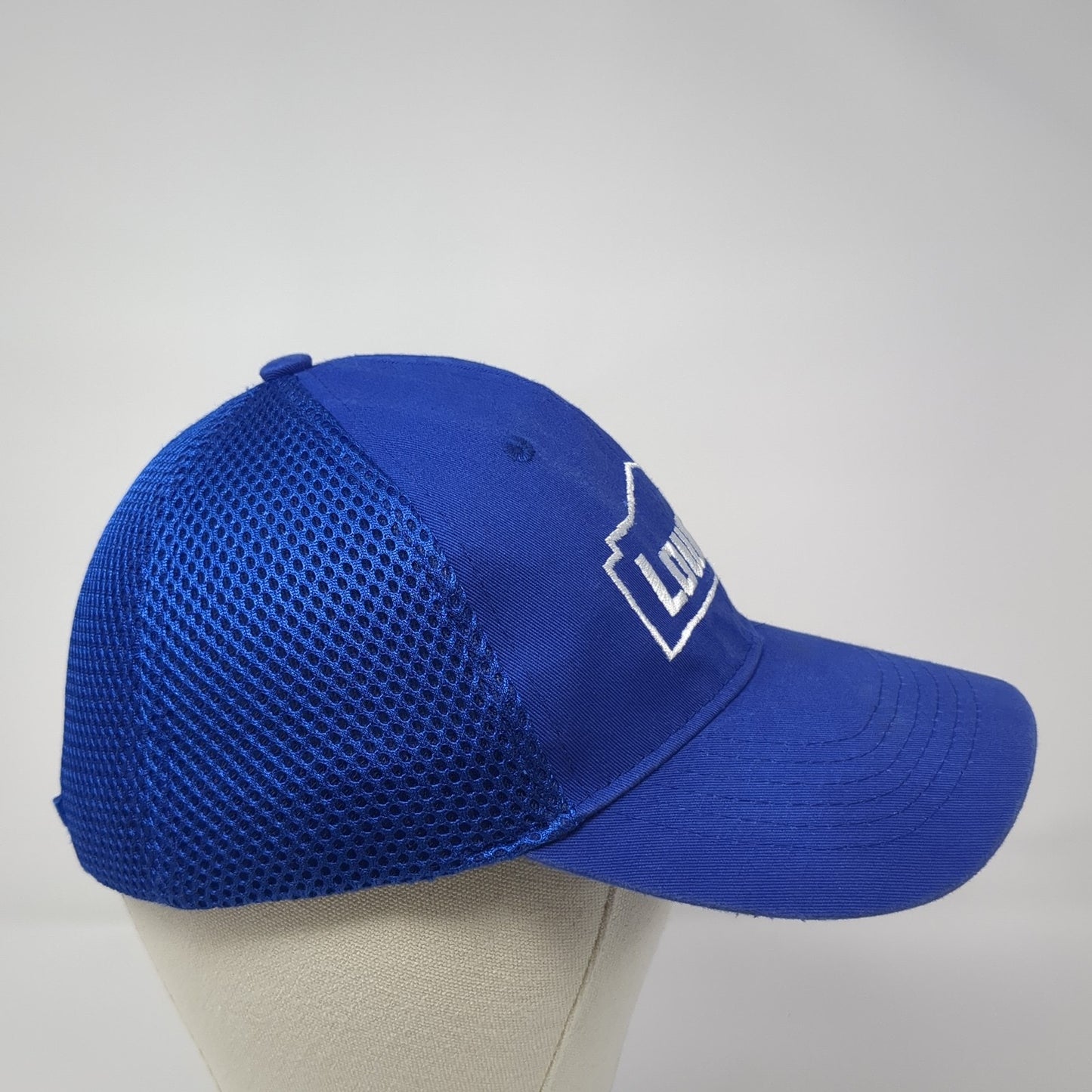 Lowe's Logo Strapback Hat Solid Blue One Size Adjustable Embroidered