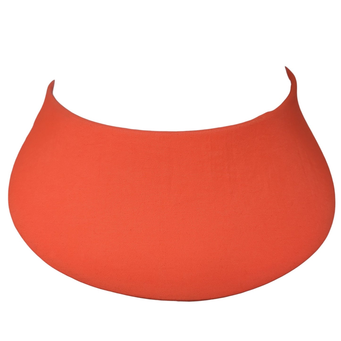 Anlin Sun Visor Hat Orange One Size Adjustable Clip-On Lightweight Blank