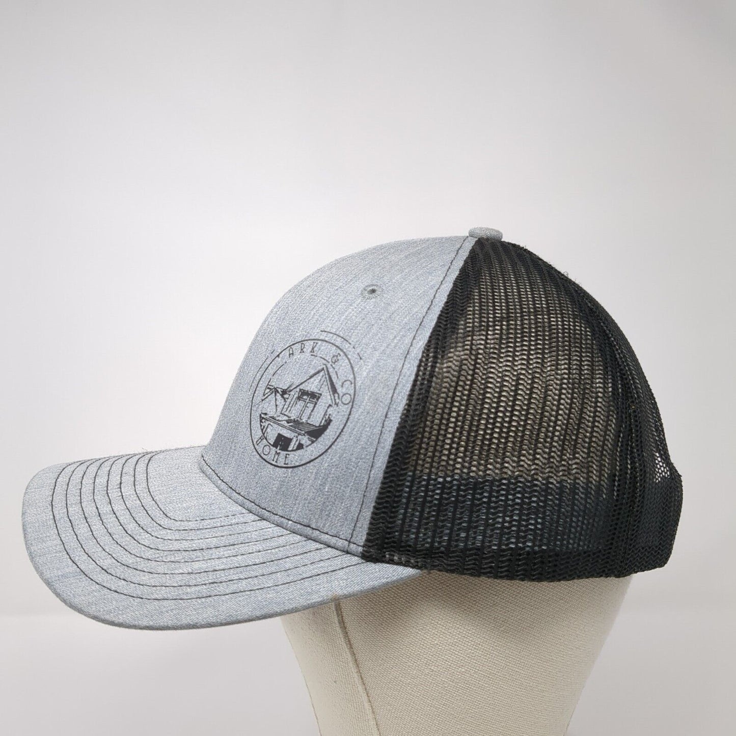 Ark & Co Home Snapback Trucker Hat Gray OS Adjustable Mesh Back Richardson