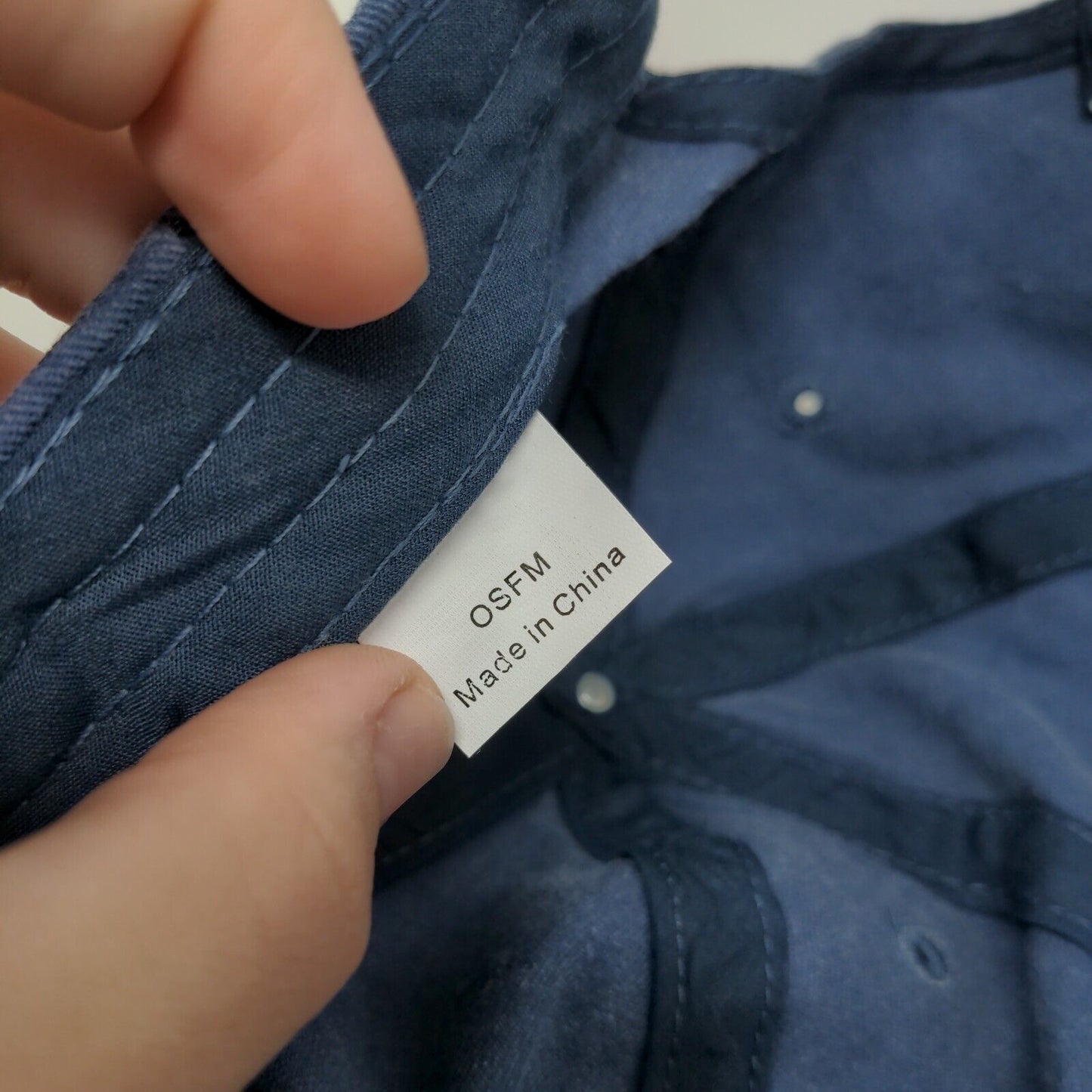 Time And Tru Strapback Hat Blue OSFM Adjustable Solid 6 Panel W/Tags