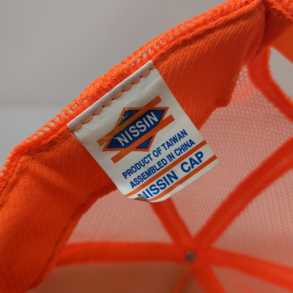 Nissin Trucker Hat Orange One Size Fiddlers Festival Weiser Idaho Mesh Snapback