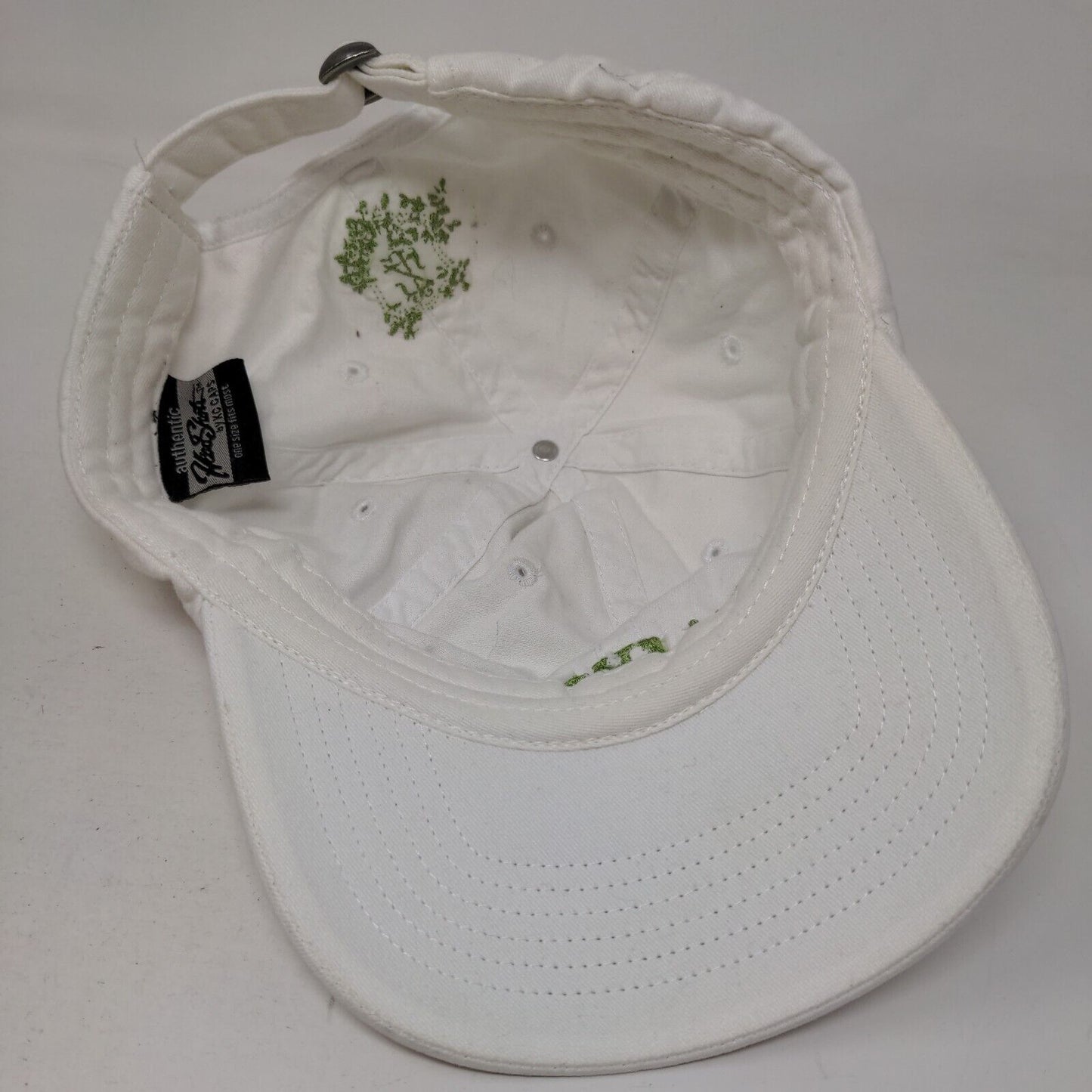 NeSmith 5K Pancoast Slideback Hat White OSFM Adjustable Embroidered 6 Panel