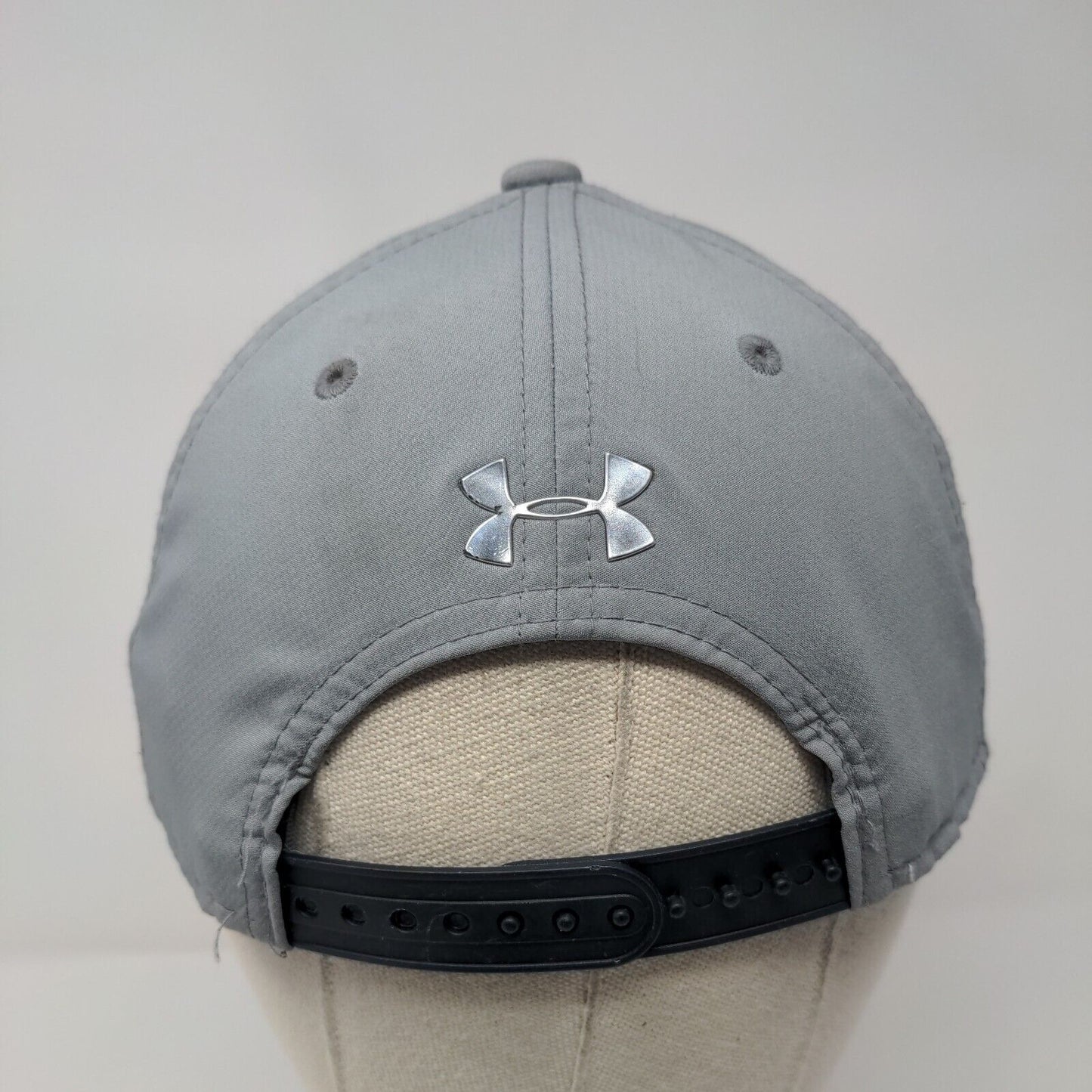 Batman Youth Snapback Hat Gray OSFA Adjustable Vented Holes 6 Panel Under Armour