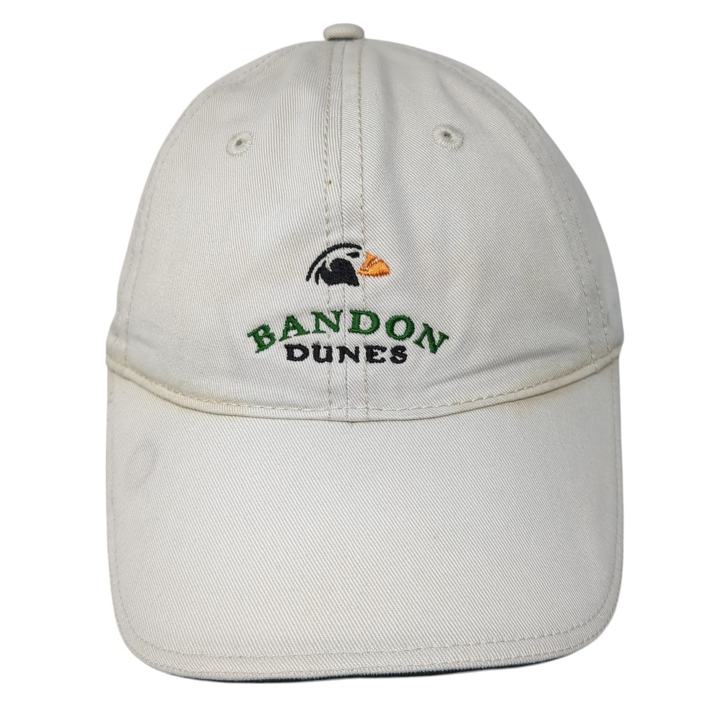 Bandon Dunes Slideback Baseball Cap Beige OS Adjustable Embroidered Pac Golf