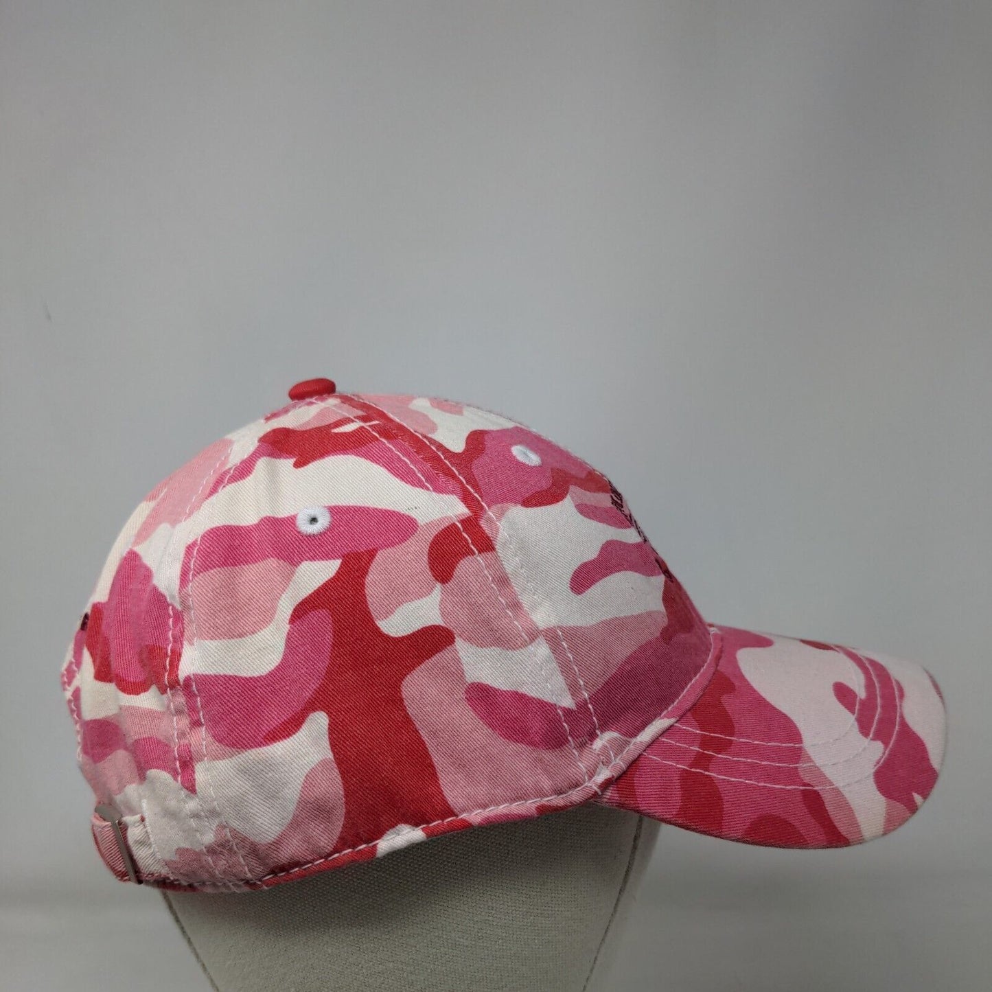 Amourettes De Cochon Slideback Hat Pink Camouflage OSFA Adjustable J. America