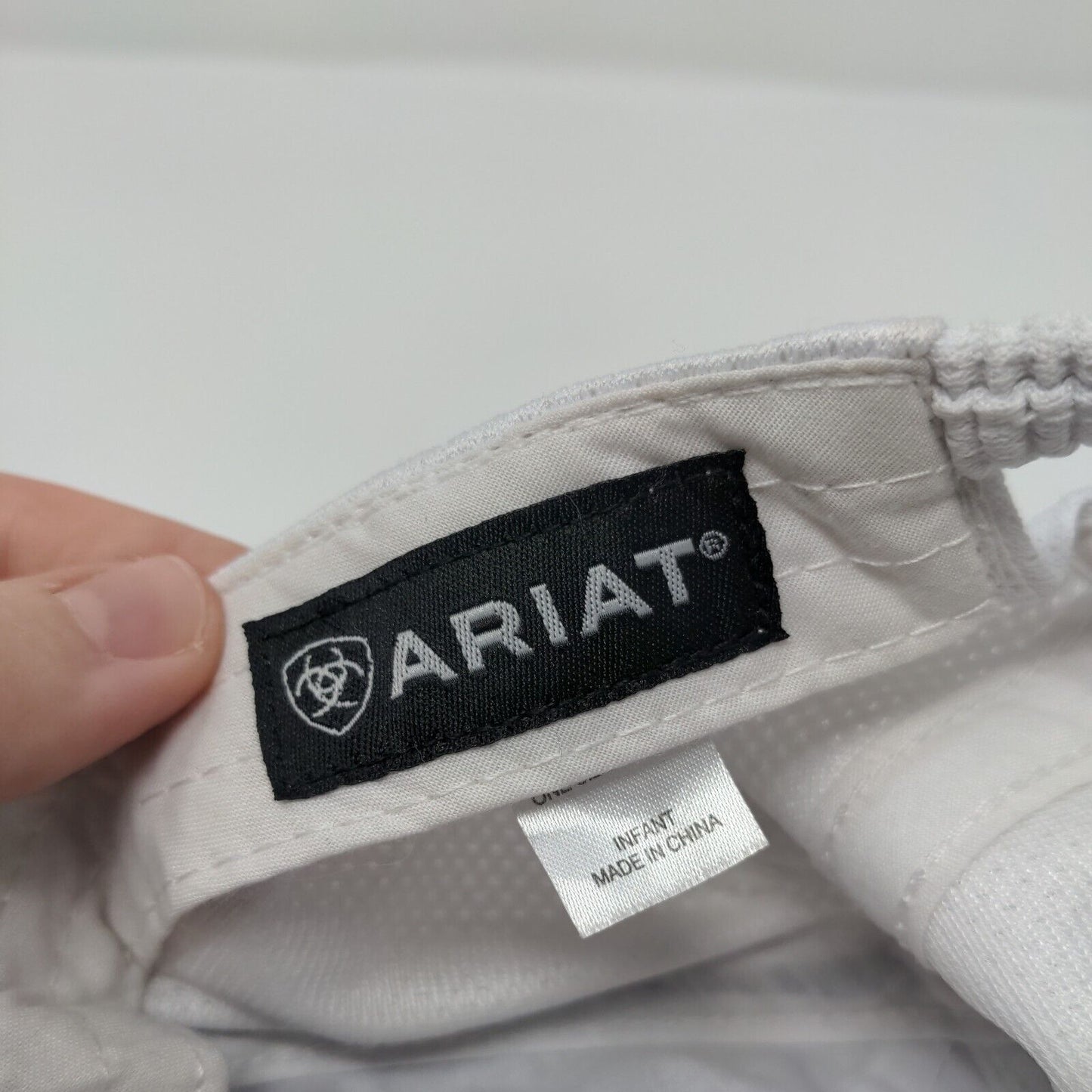 Ariat Stretch Strapback Hat Blue OSFA Adjustable Embroidered Breathable Panel