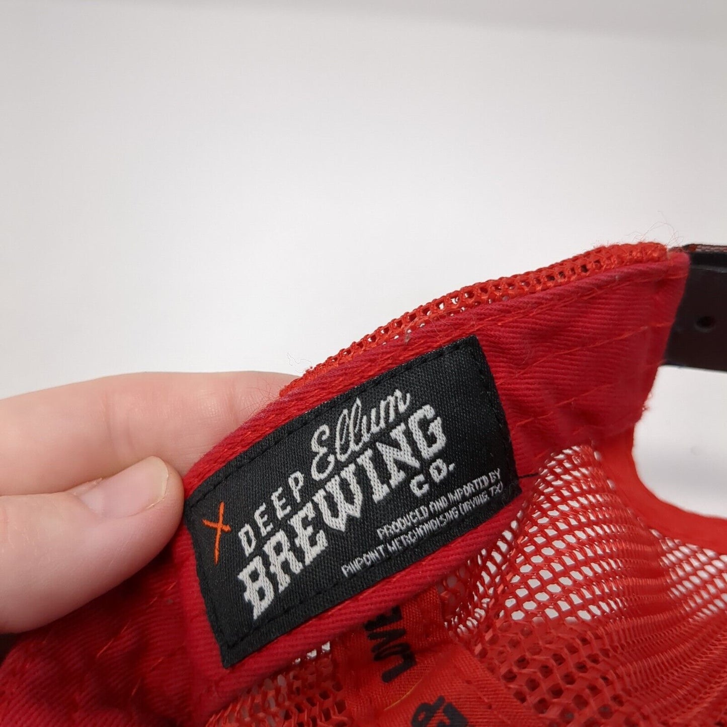 Deep Ellum Brewing Co. Snapback Trucker Hat Multicolor OS Adjustable Mesh Back