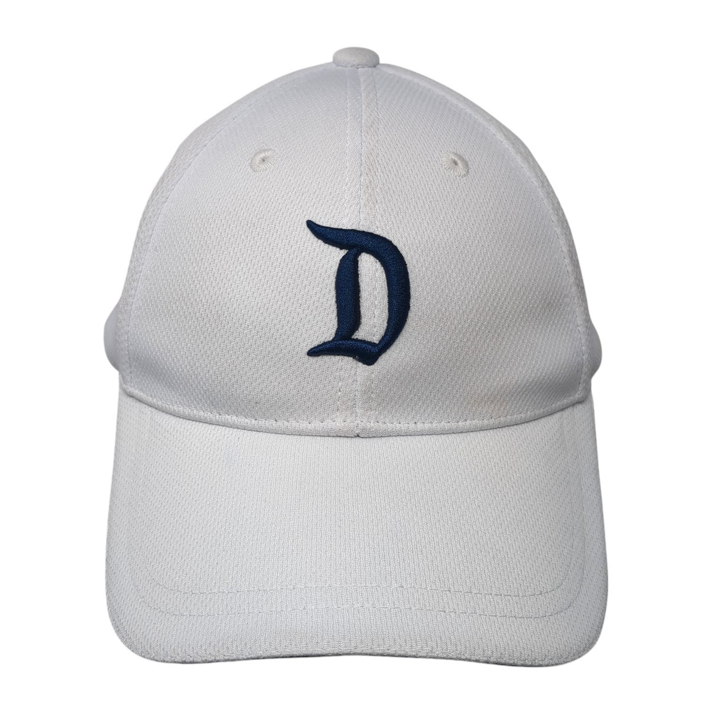 Letter D Strapback Hat White One Size Adjustable Embroidered Disney