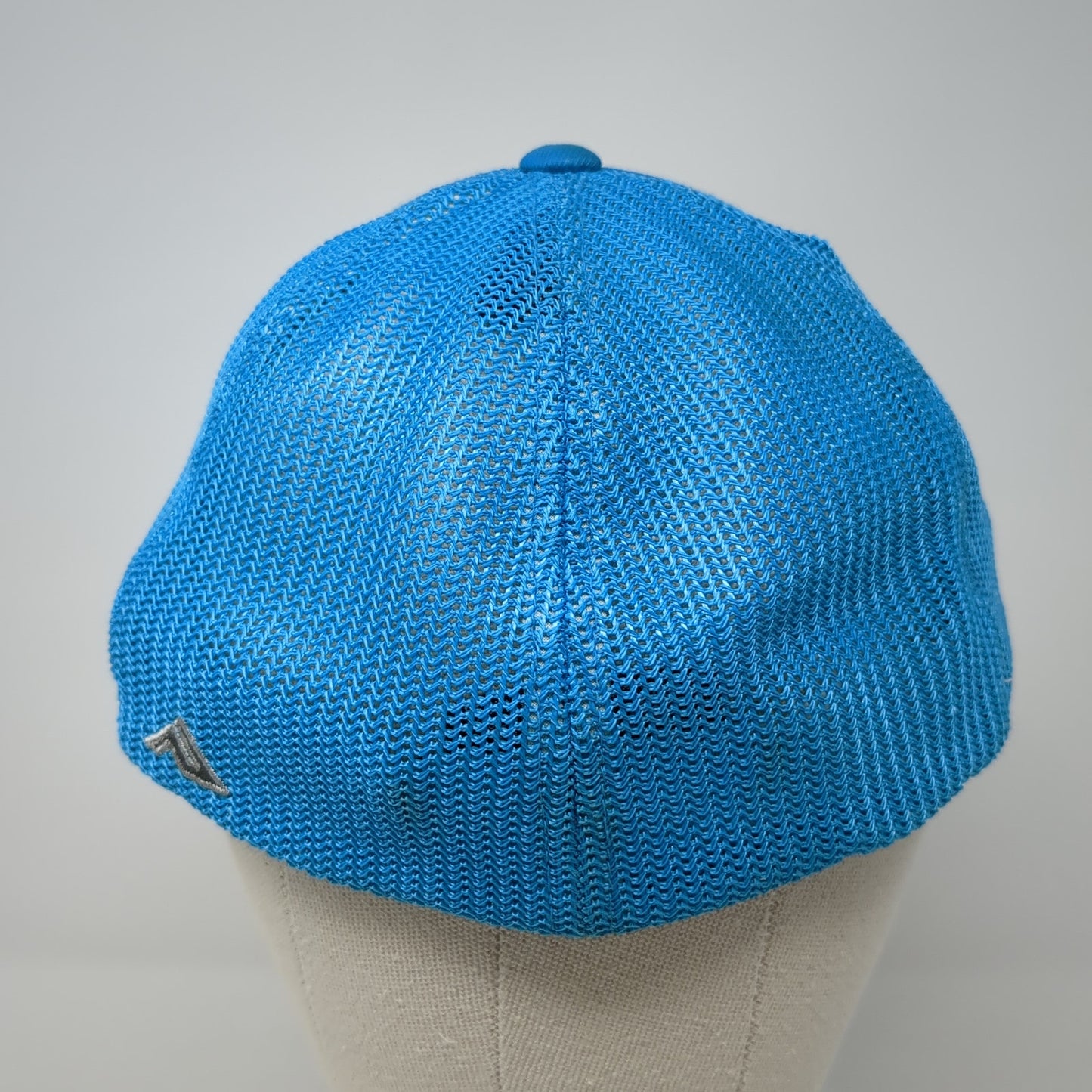 Pacific Headwear Fitted Mesh Back Trucker Hat Multi 7 3/8 Embroidered
