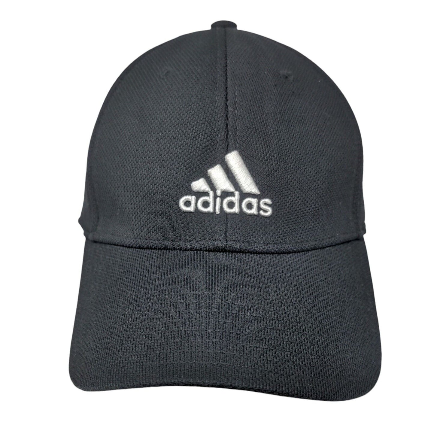 Adidas 3 Stripes Fitted Hat Back One Size Embroidered Logo Climalite