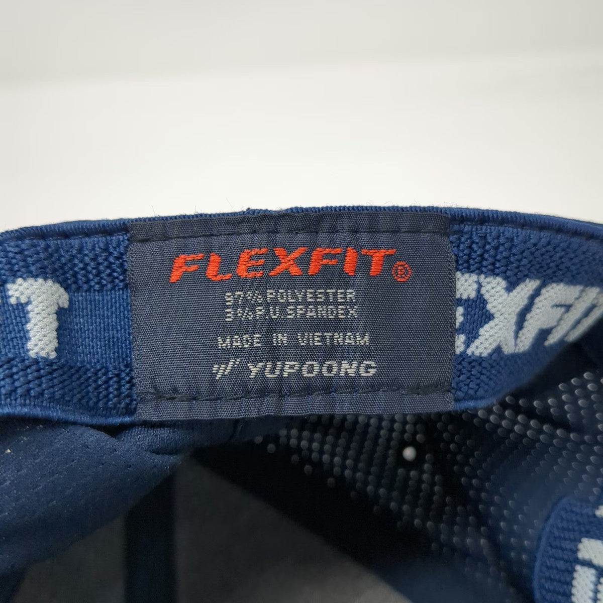 Flexfit Baseball Cap Blue One Size Voodoo Graphic Textured Fitted Stretch Hat
