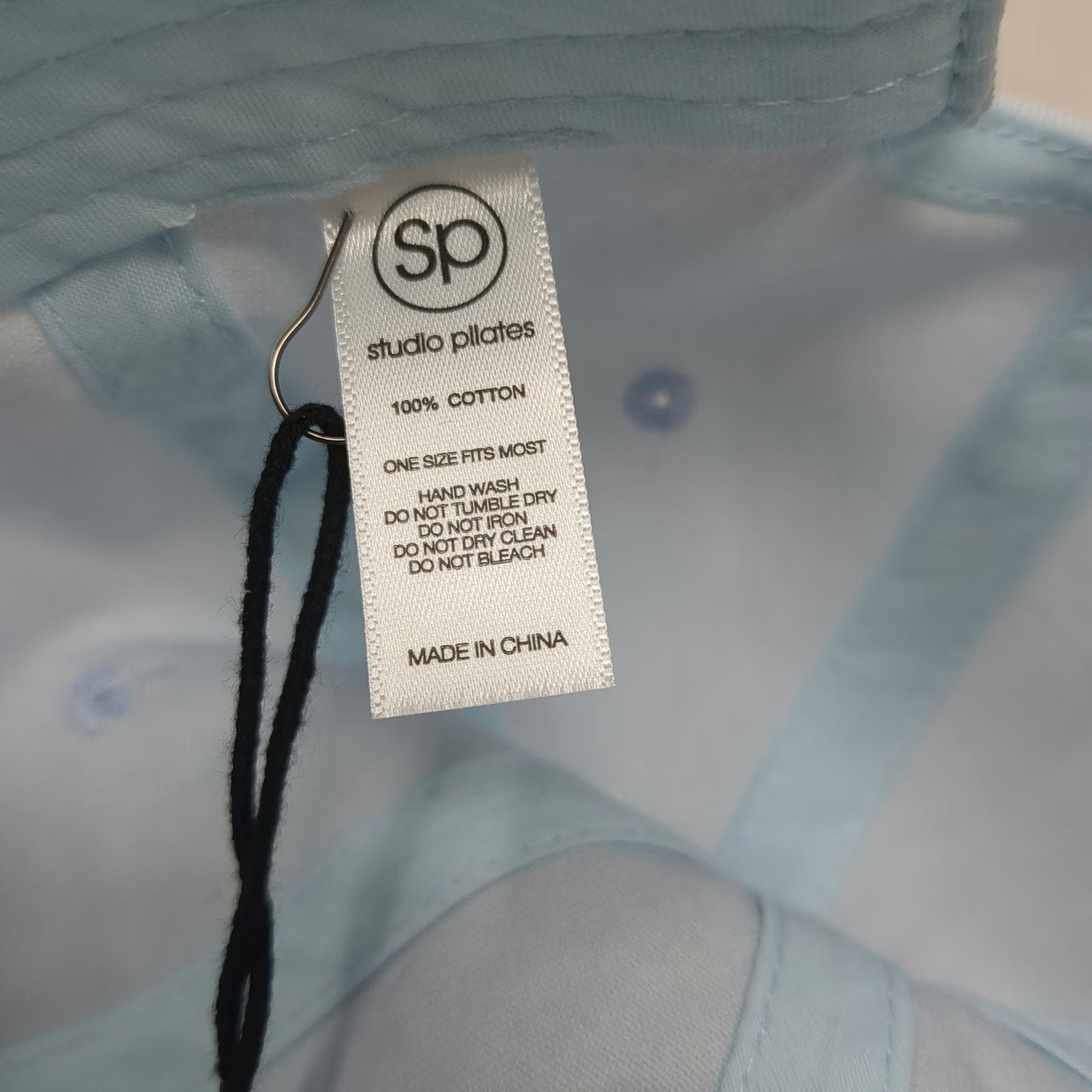 Studio Pilates Baseball Cap Blue One Size Adjustable Cotton Strapback Hat