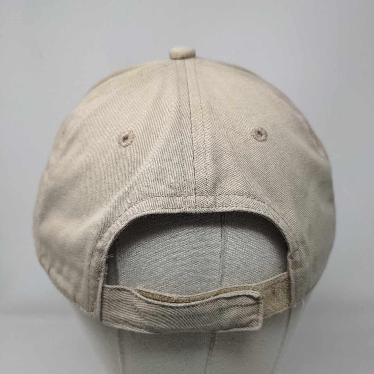 GNP Glacier National Park Strapack Hat Tan One Size Adjustable Embroidered