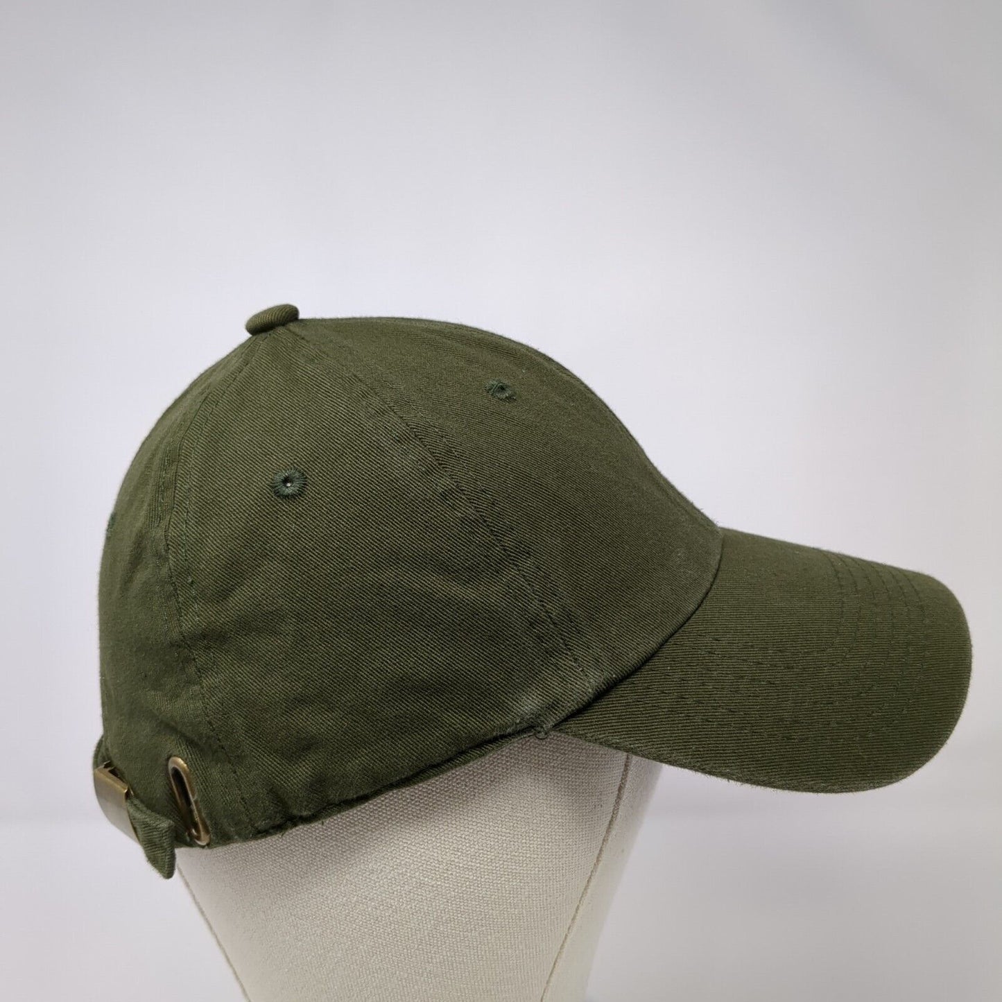 Ethos Slideback Hat Green One Size Adjustable Solid Blank 6 Panel