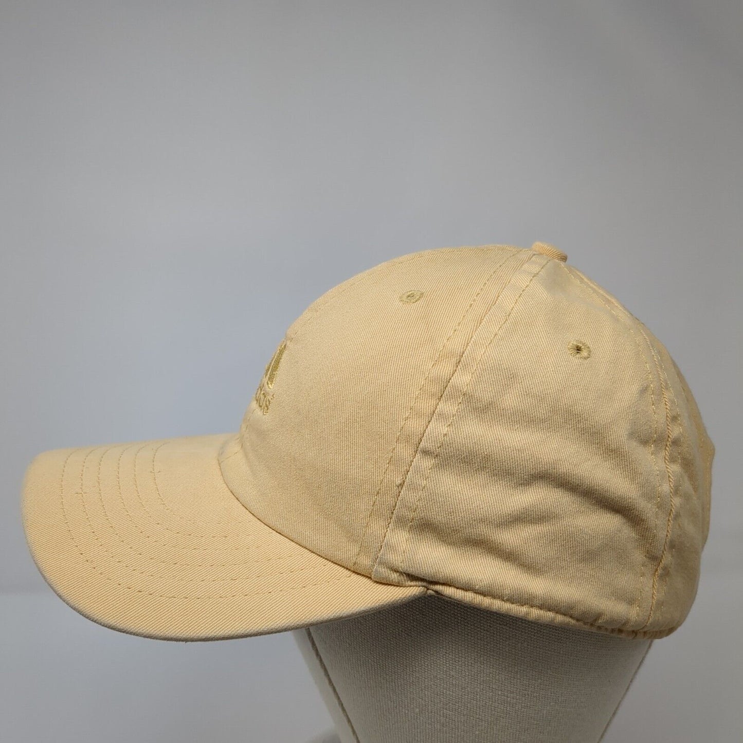 Adidas 3 Stripes Slideback Hat Tan One Size Adjustable Embroidered