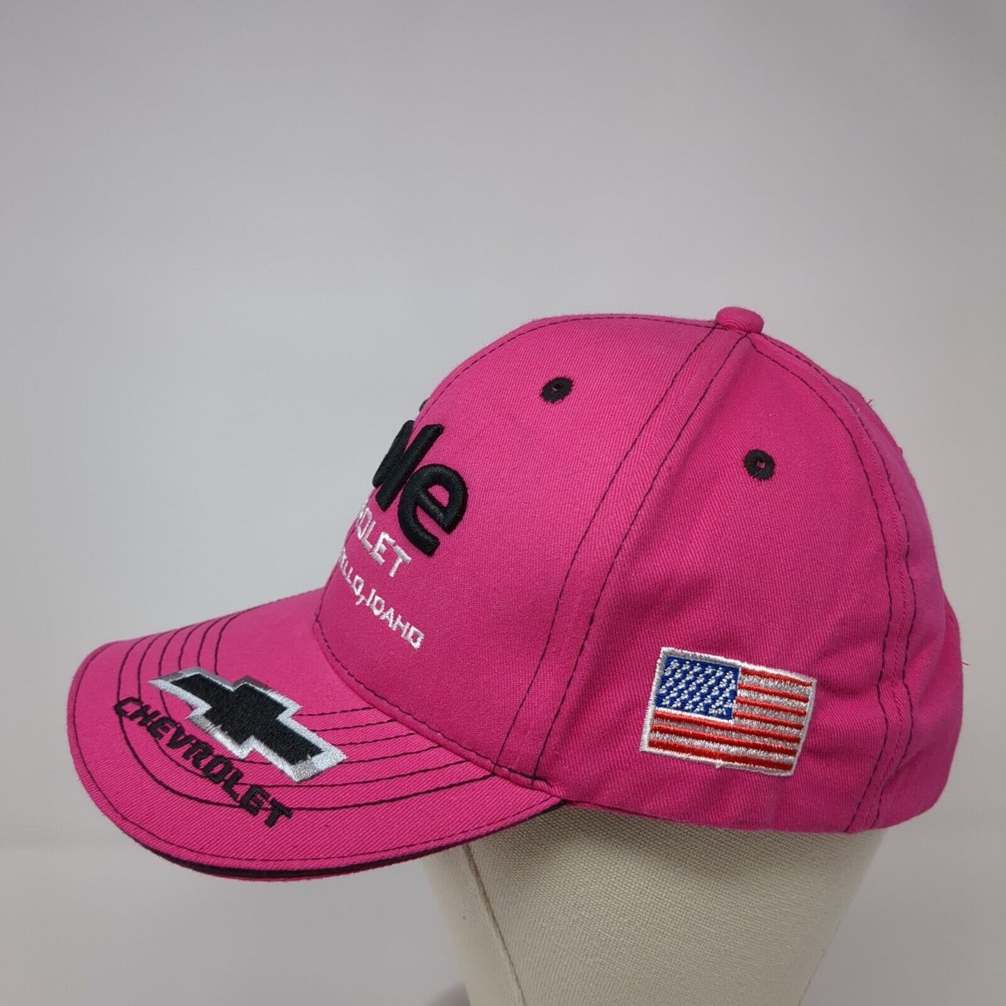 Cole Chevrolet Snapback Hat Ponytail Pink One Size Pocatello Idaho