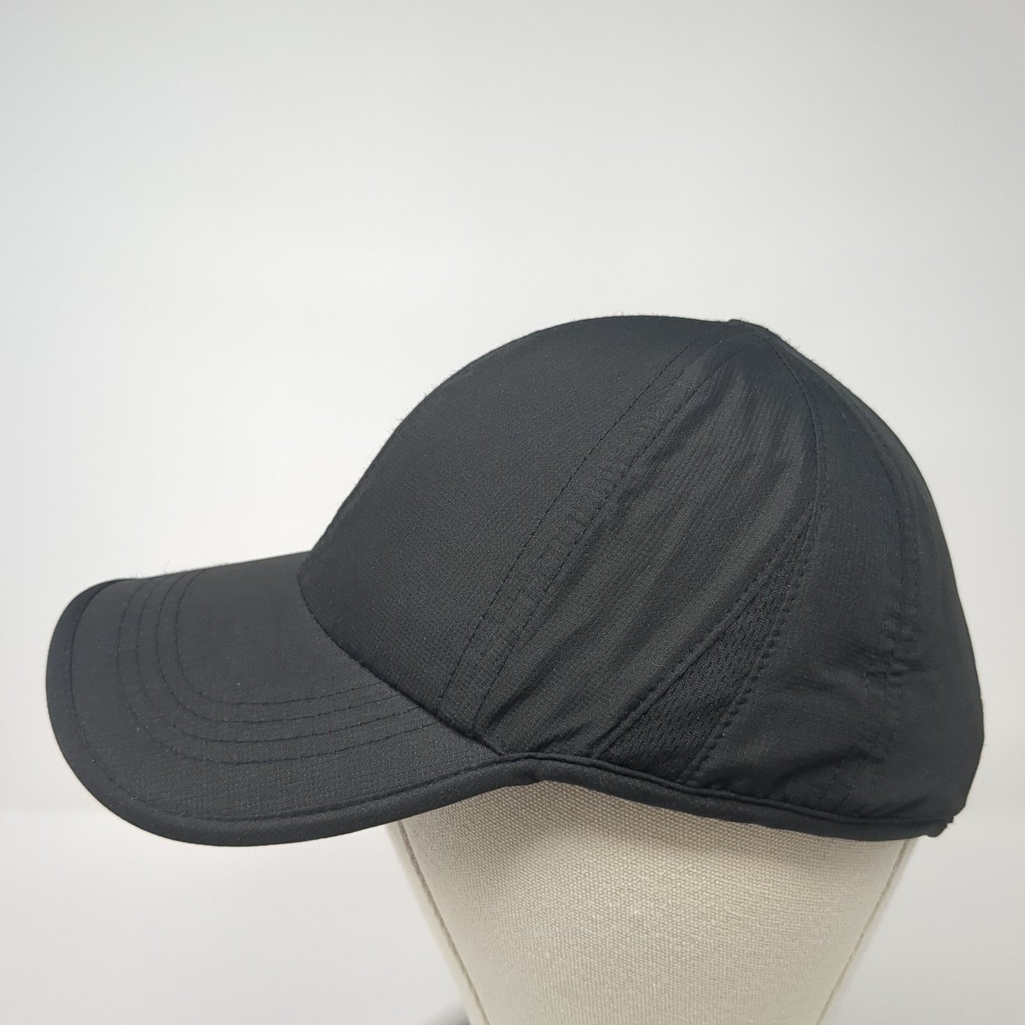 Gaiam Strapback Baseball Cap Black One Size Adjustable Lightweight 6 Panel