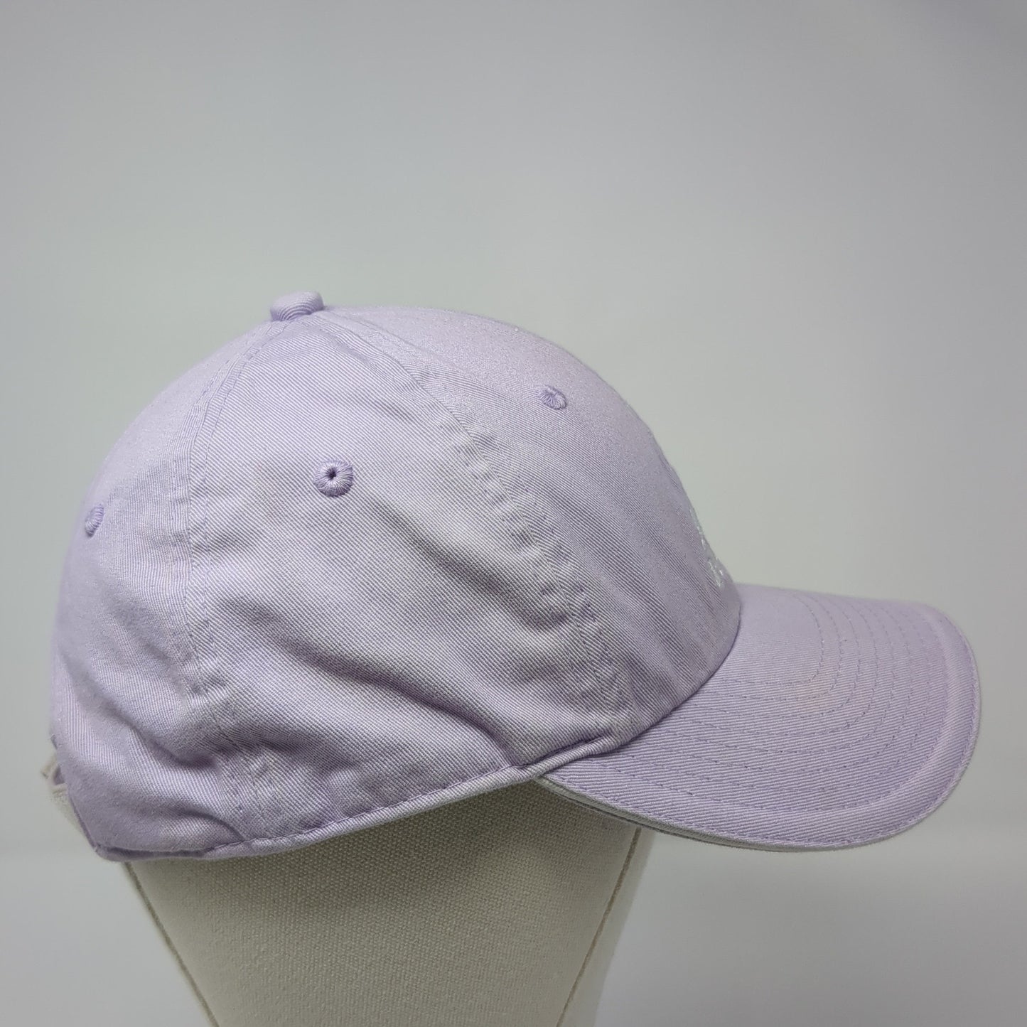 Adidas Strapback Baseball Cap Purple One Size Adjustable Embroidered 6 Panel