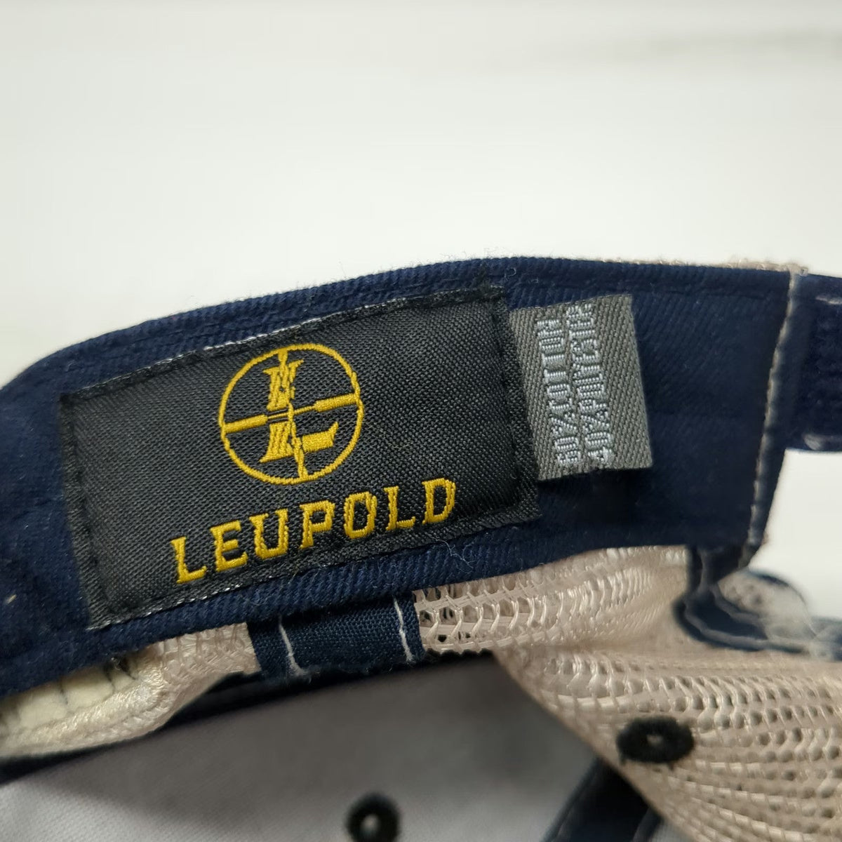Leupold Baseball Cap Blue One Size Tactical Mesh Back US Flag Strapback Hat