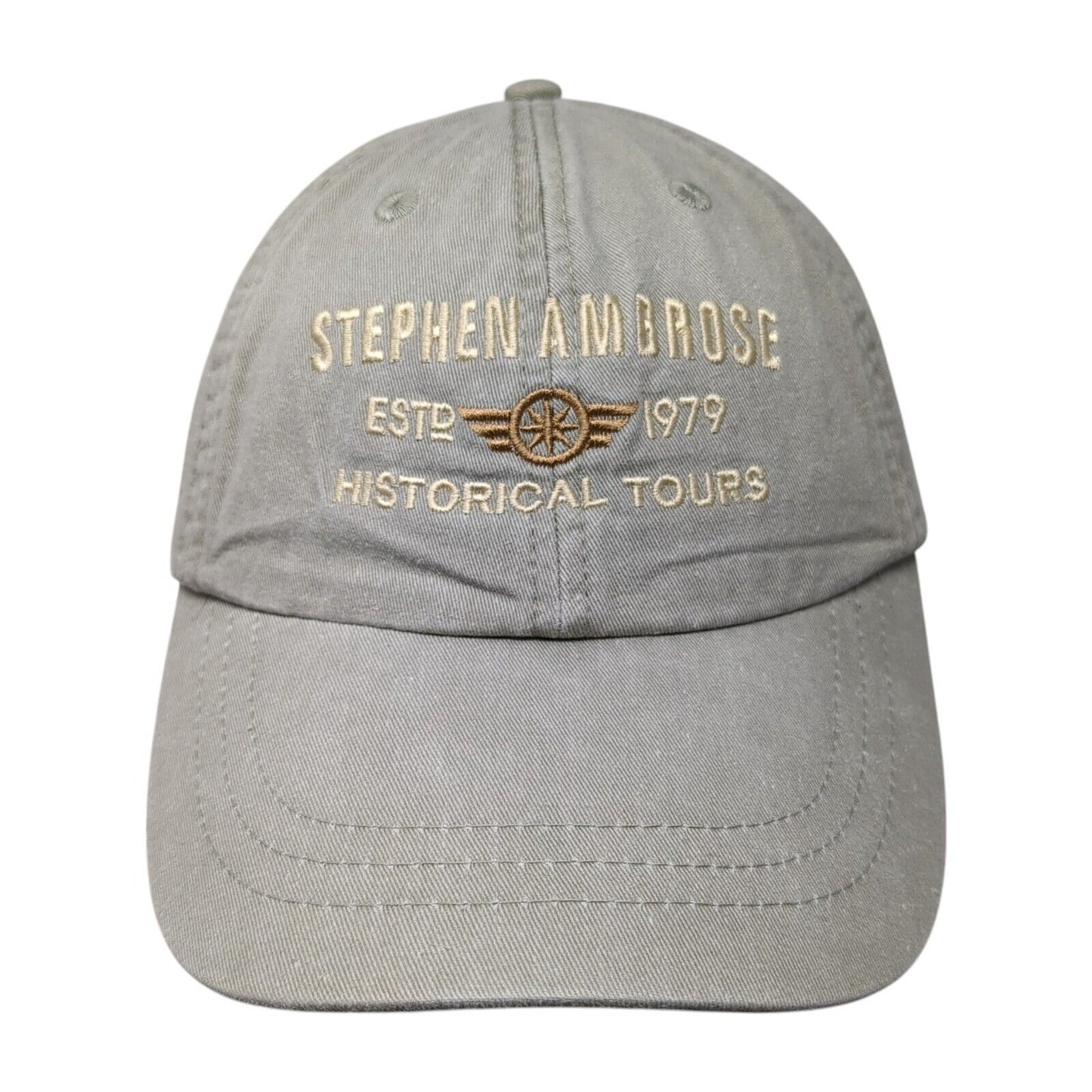 Stephen Ambrose Historical Tours Slideback Hat Tan One Size Adjustable