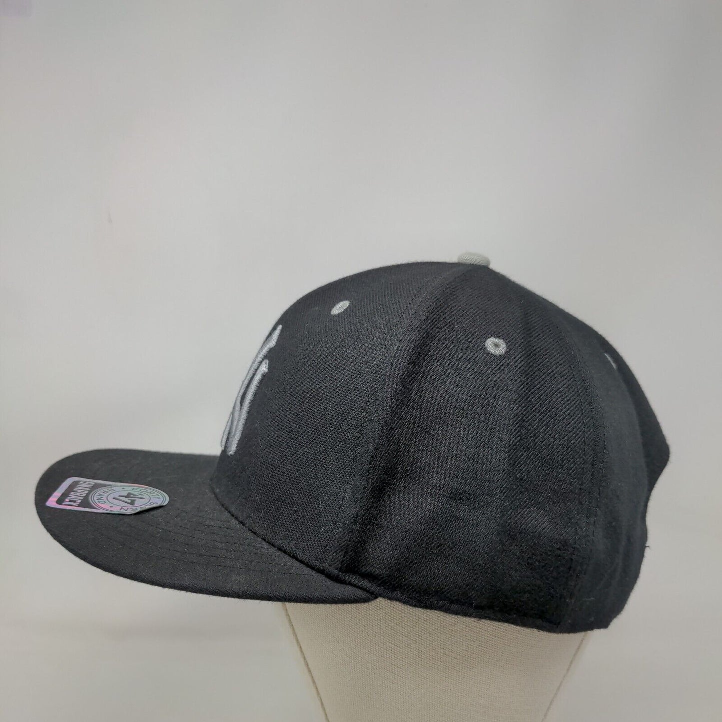 New York Yankees Snapback Hat Black OS Embroidered Logo '47 Brand MLB