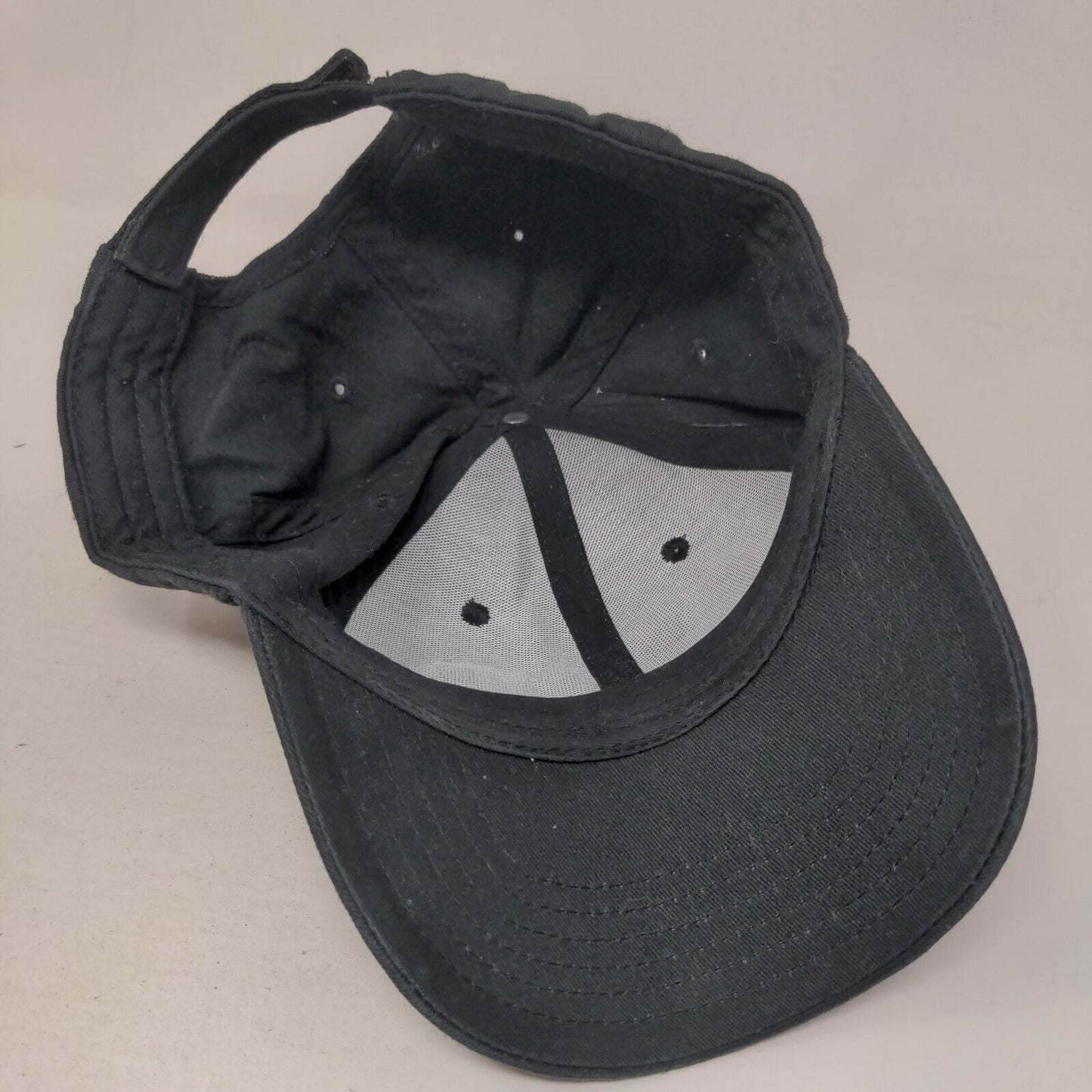 Levil Aviation Strapback Hat Black One Size Adjustable Embroidered 6 Panel