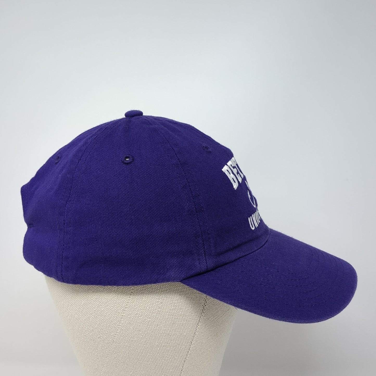Bethel University Slideback Hat Purple One Size Adjustable Embroidered