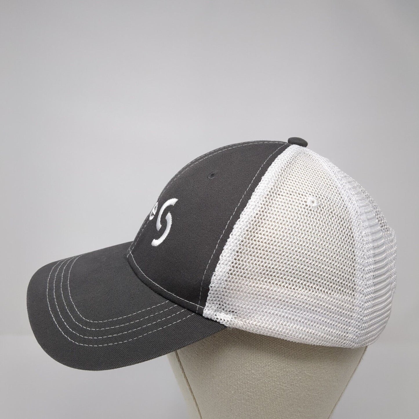 Spire Logo Slideback Trucker Hat Gray One Size Mesh Back Cap America