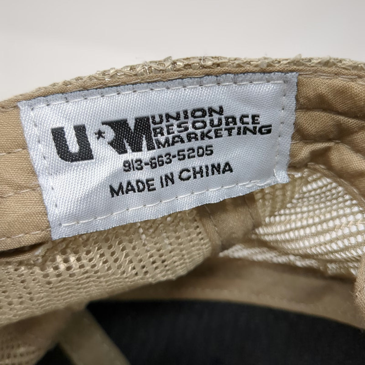 Union Resource Marketing Baseball Cap Blue One Size Denim Mesh Strapback Hat